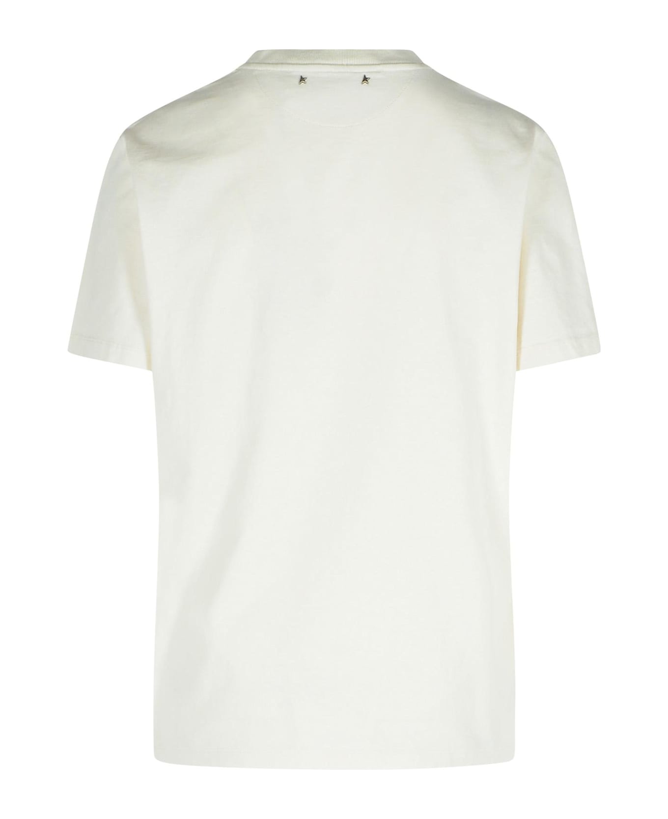 Golden Goose White Cotton T-shirt - White
