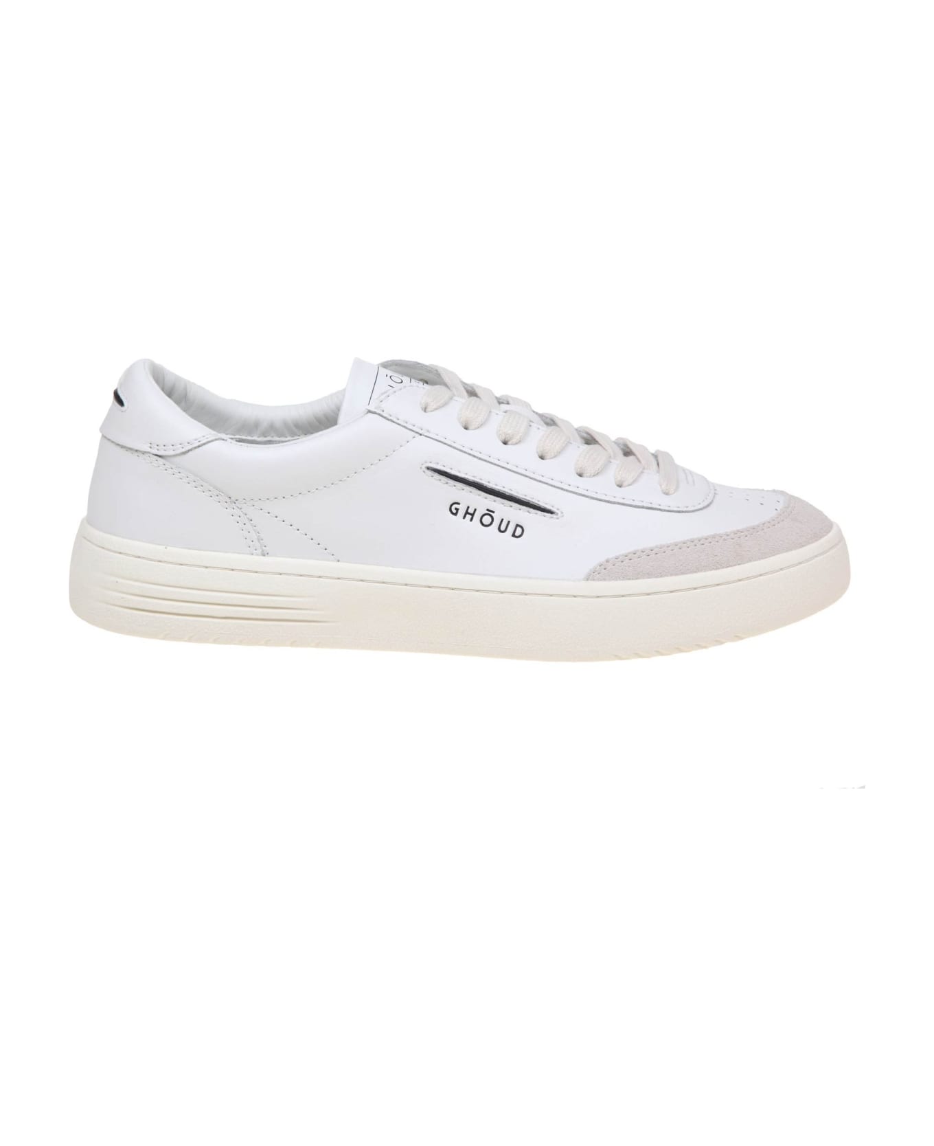 GHOUD Lido Low Sneakers In White Leather And Suede - LEAT/SUEDE WHITE スニーカー