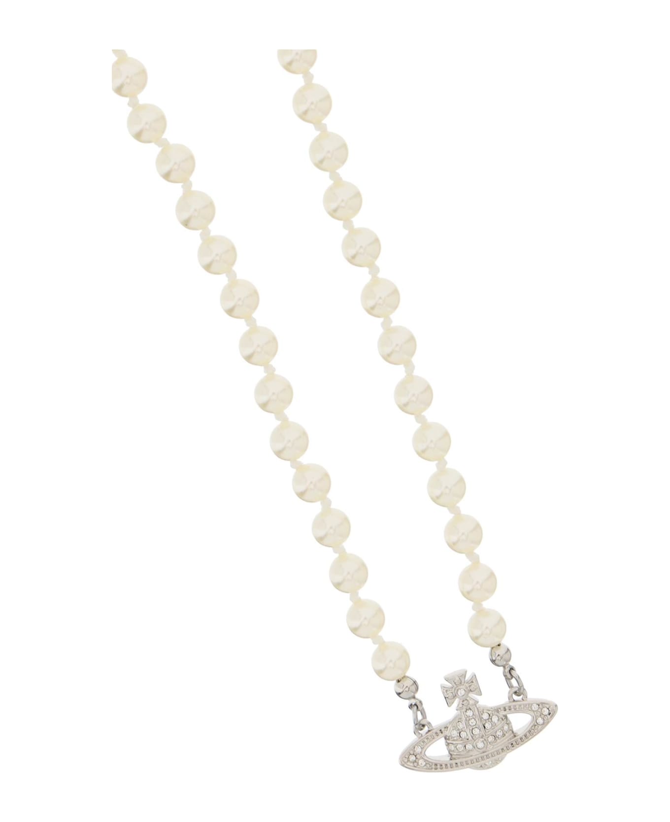 Vivienne Westwood Bas Relief Necklace - Bianco