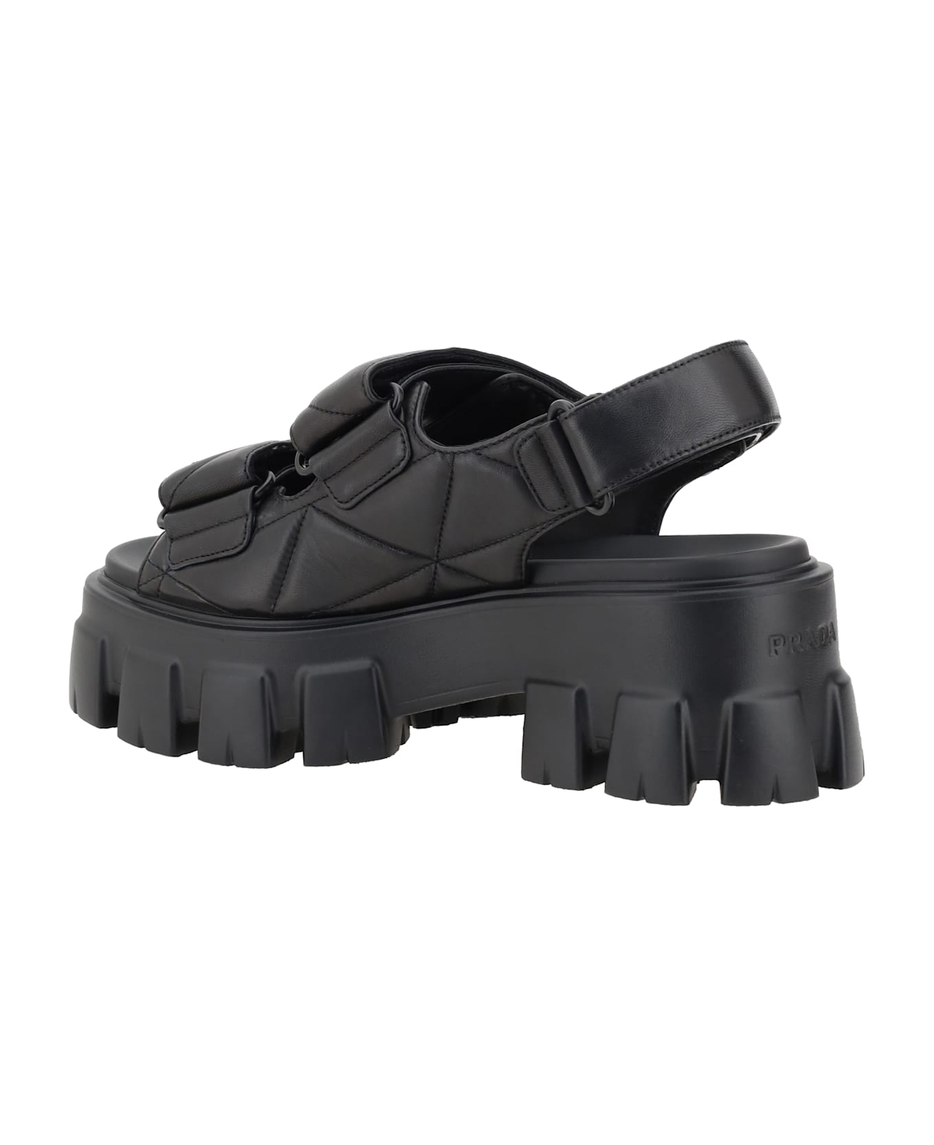 Prada Sandals With Lug Sole - Nero