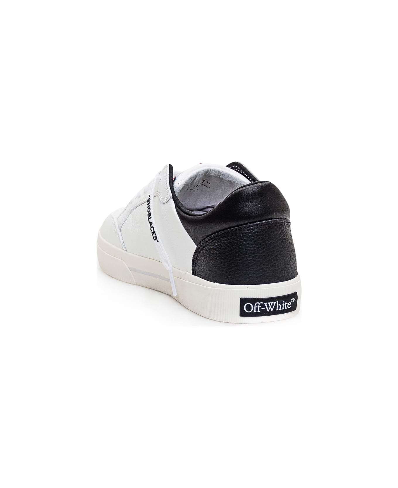 Off-White New Low Vulcanized Sneaker - White BLACK スニーカー