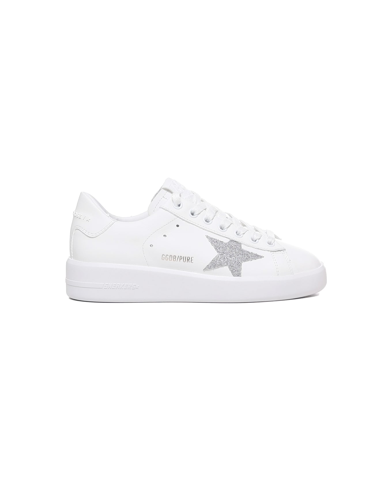Golden Goose Pure New Sneakers In Leather With Contrasting Heel Tab - White スニーカー