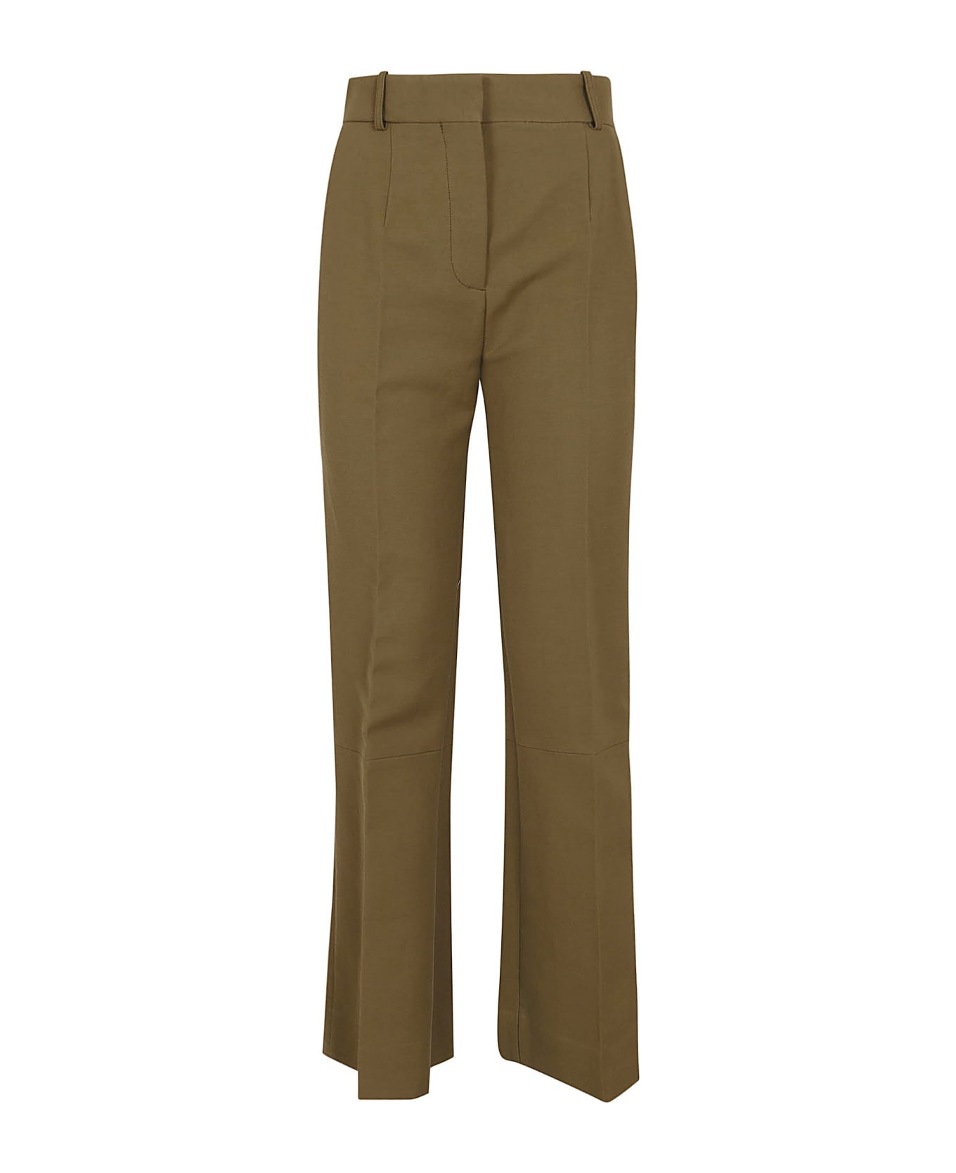 Victoria Beckham Cropped Kick Trousers - Seaweed