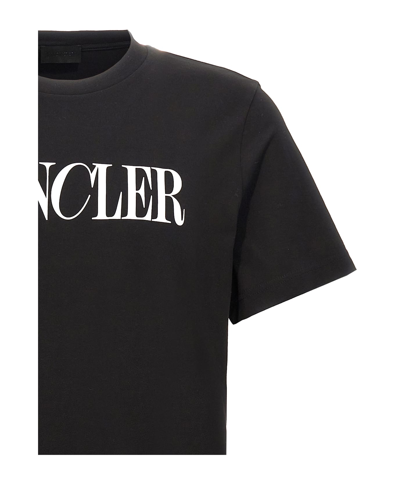 Moncler Logo Print T-shirt - White/Black