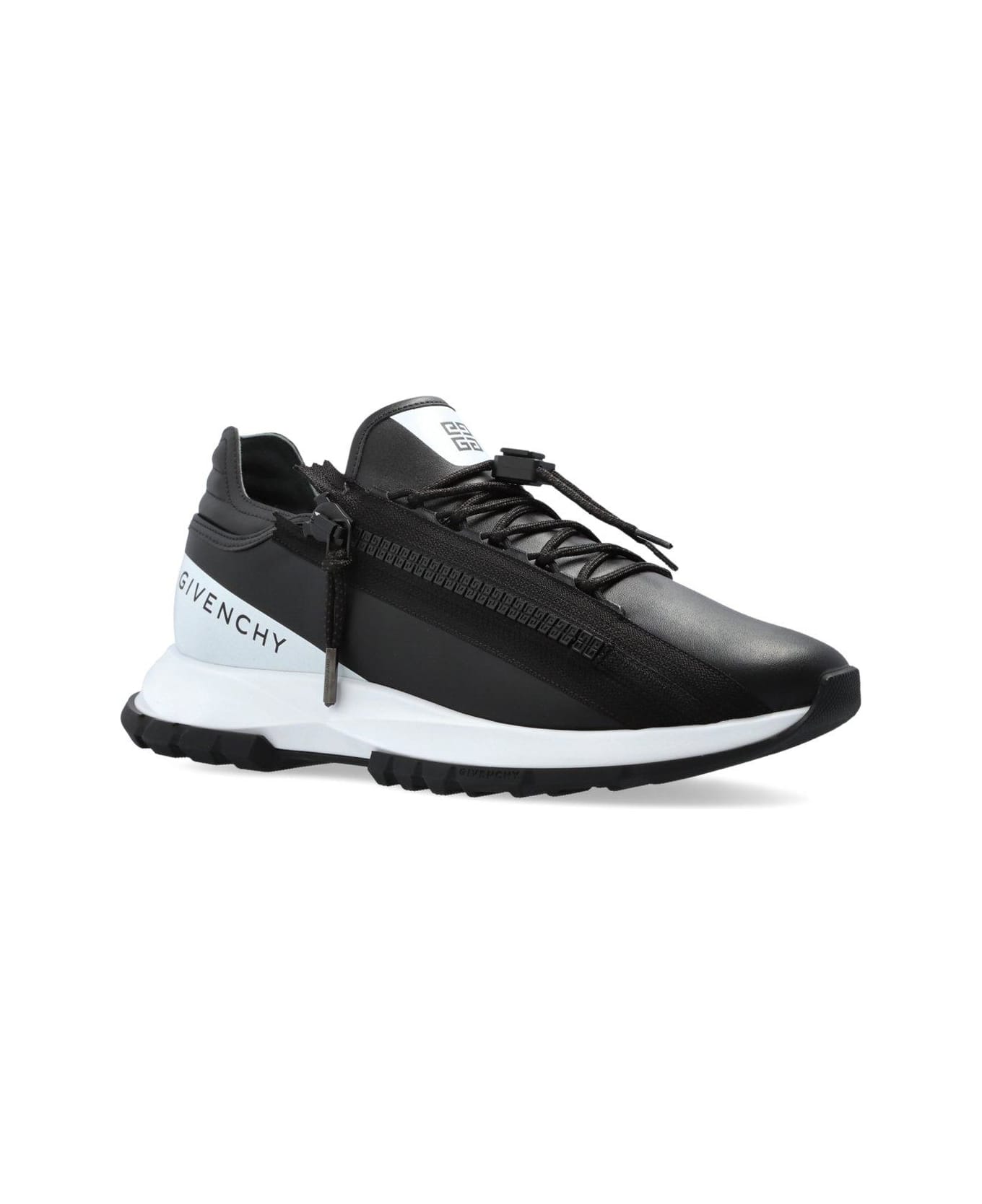 スニーカー Givenchy Black Denim And Synthetic Leather Spectre Sneakers Spectre faux leather sneakers in black - Givenchy | Mytheresa