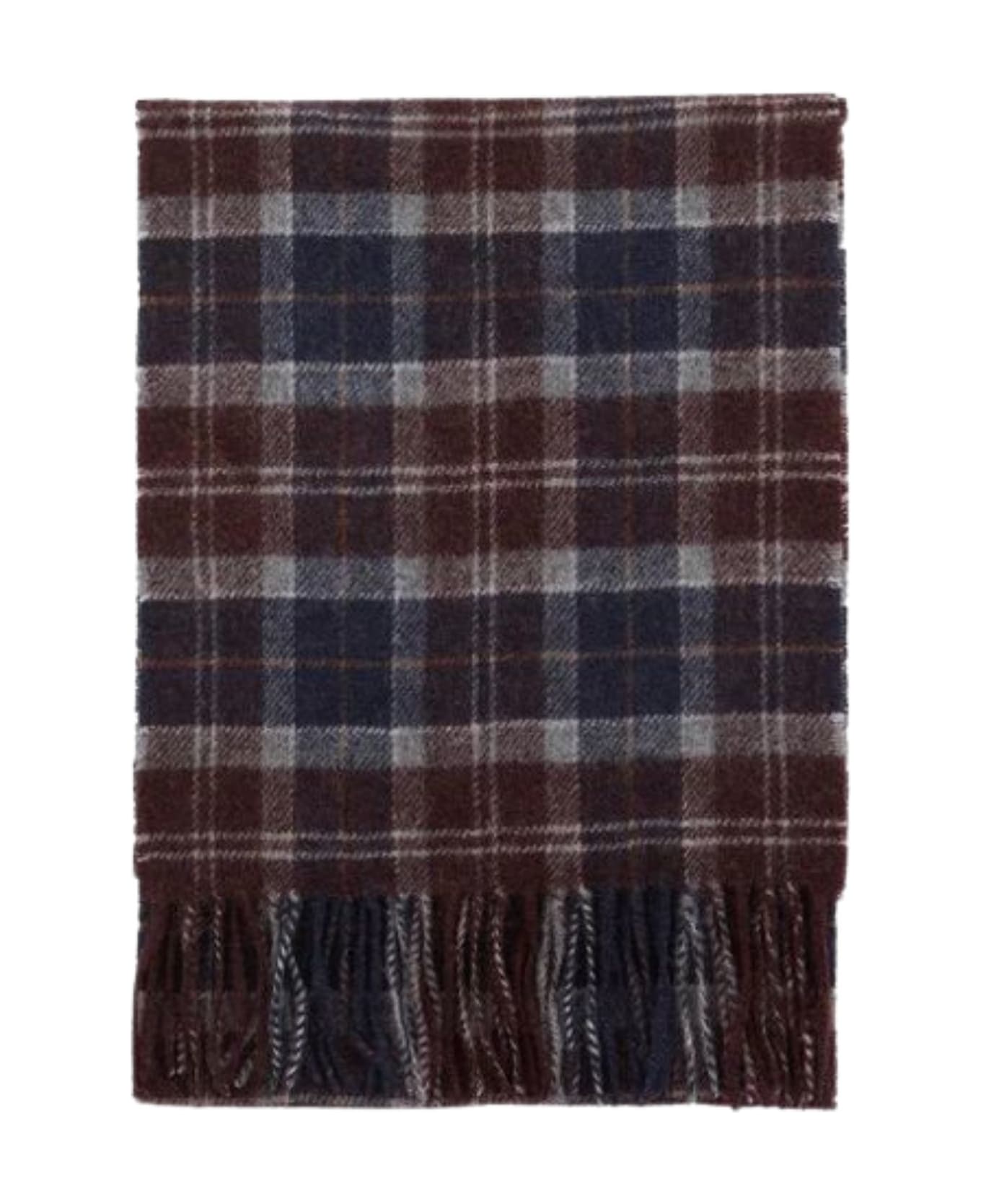 Barbour Tartan Wool Scarf - Midnight Oak Tartan