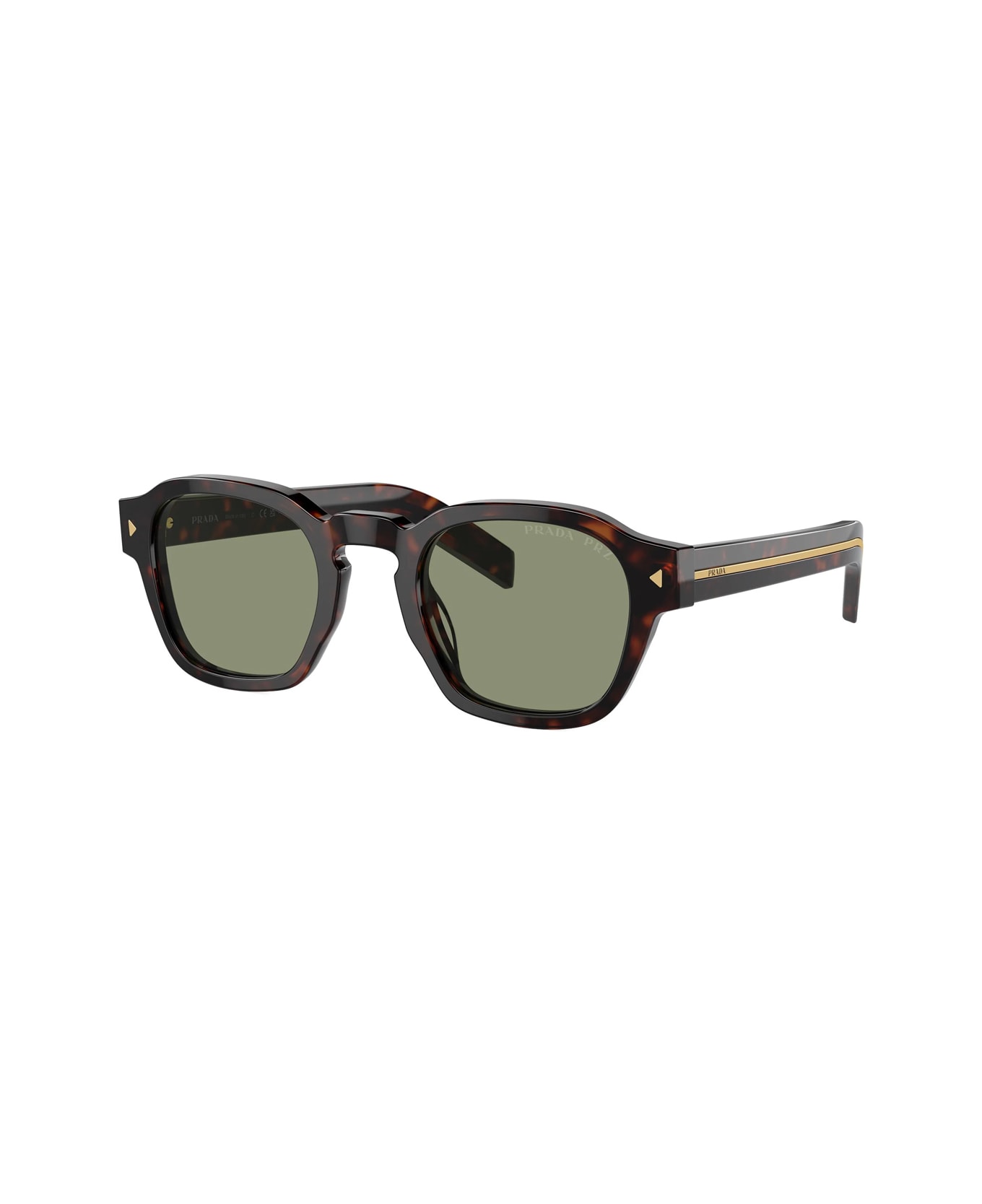 Prada Eyewear Prada Pra16s 17n20g Tartarugto Polarizzato Sunglasses - Marrone サングラス