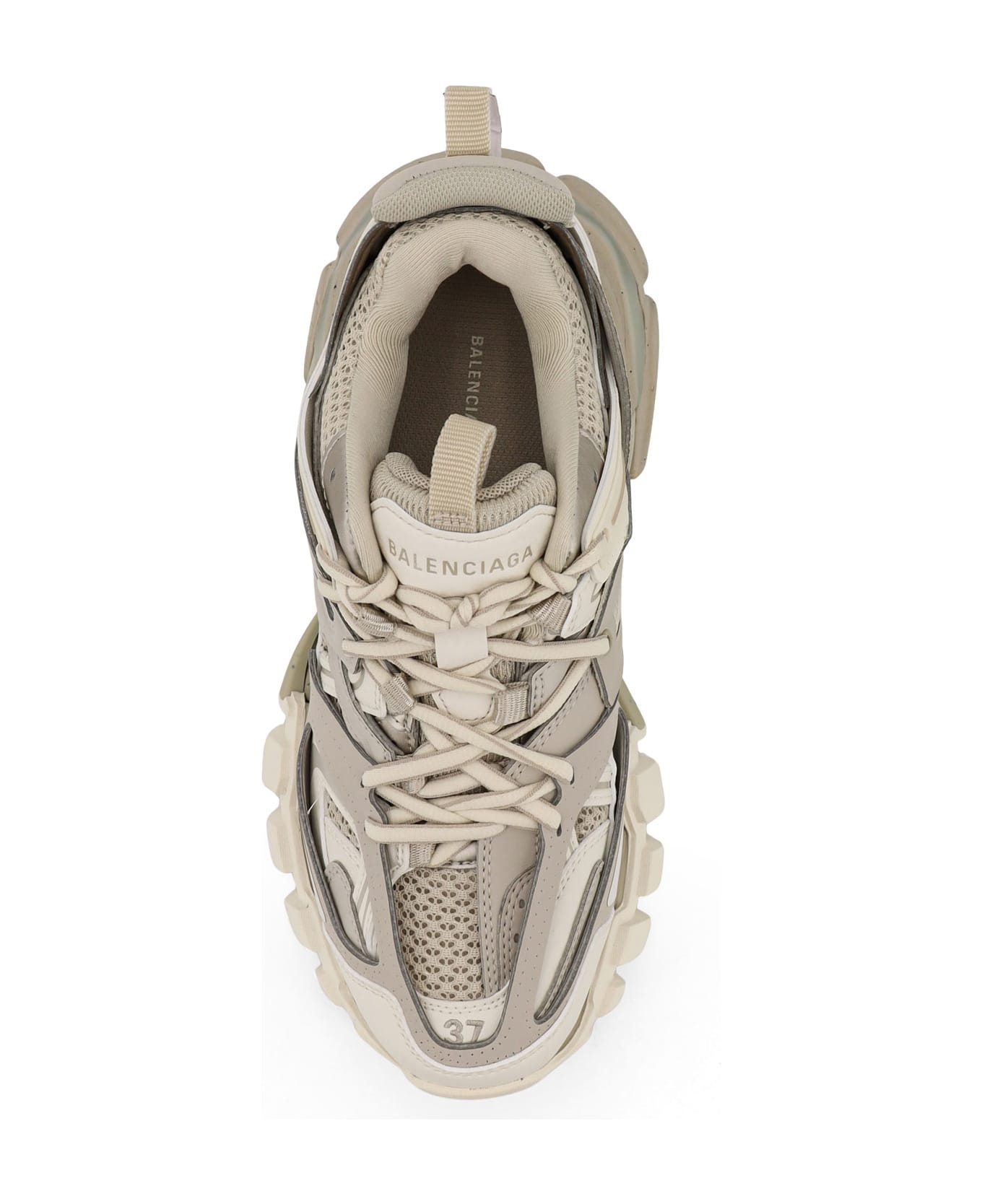 Balenciaga Track Recycled Mesh And Nylon Sneakers - Beige