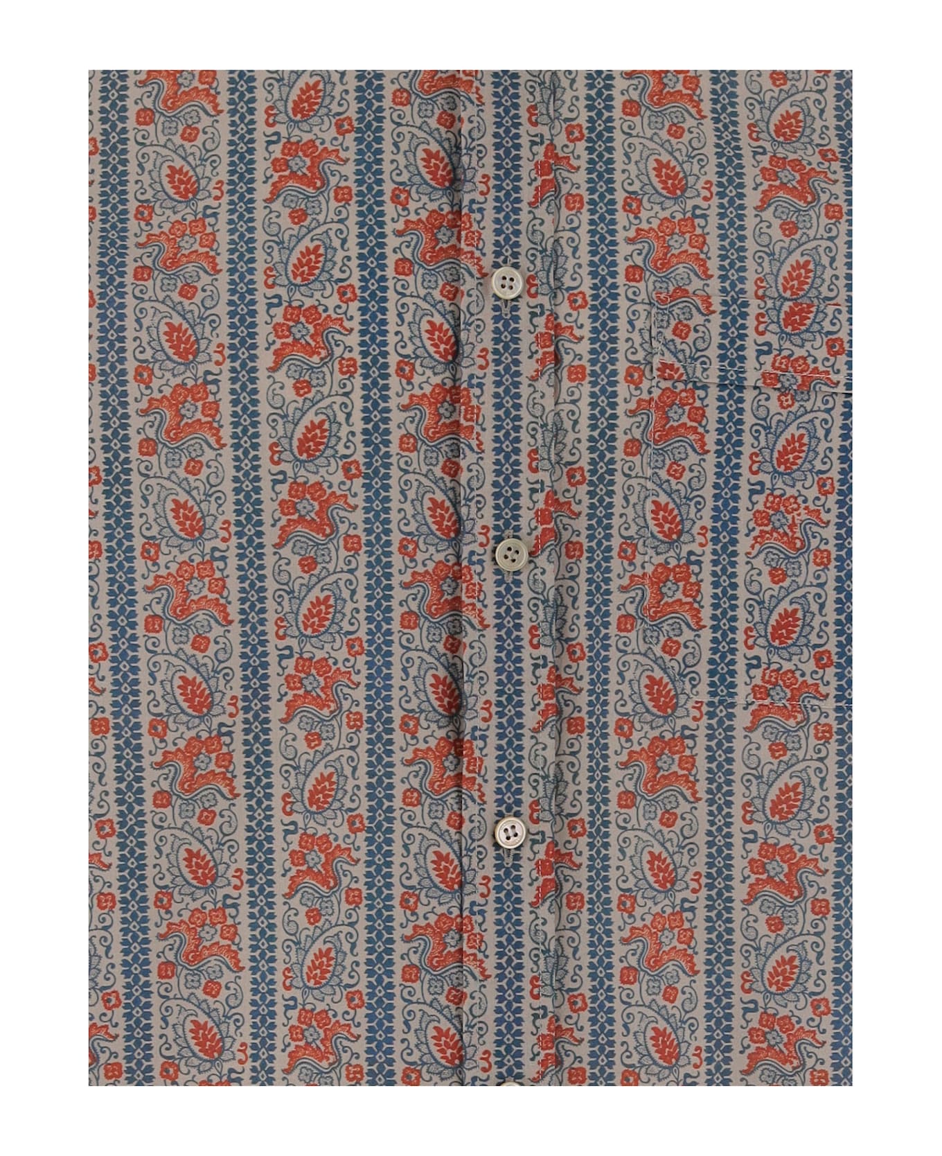 Valentino Voyage Imaginaire Cotton Shirt - Red