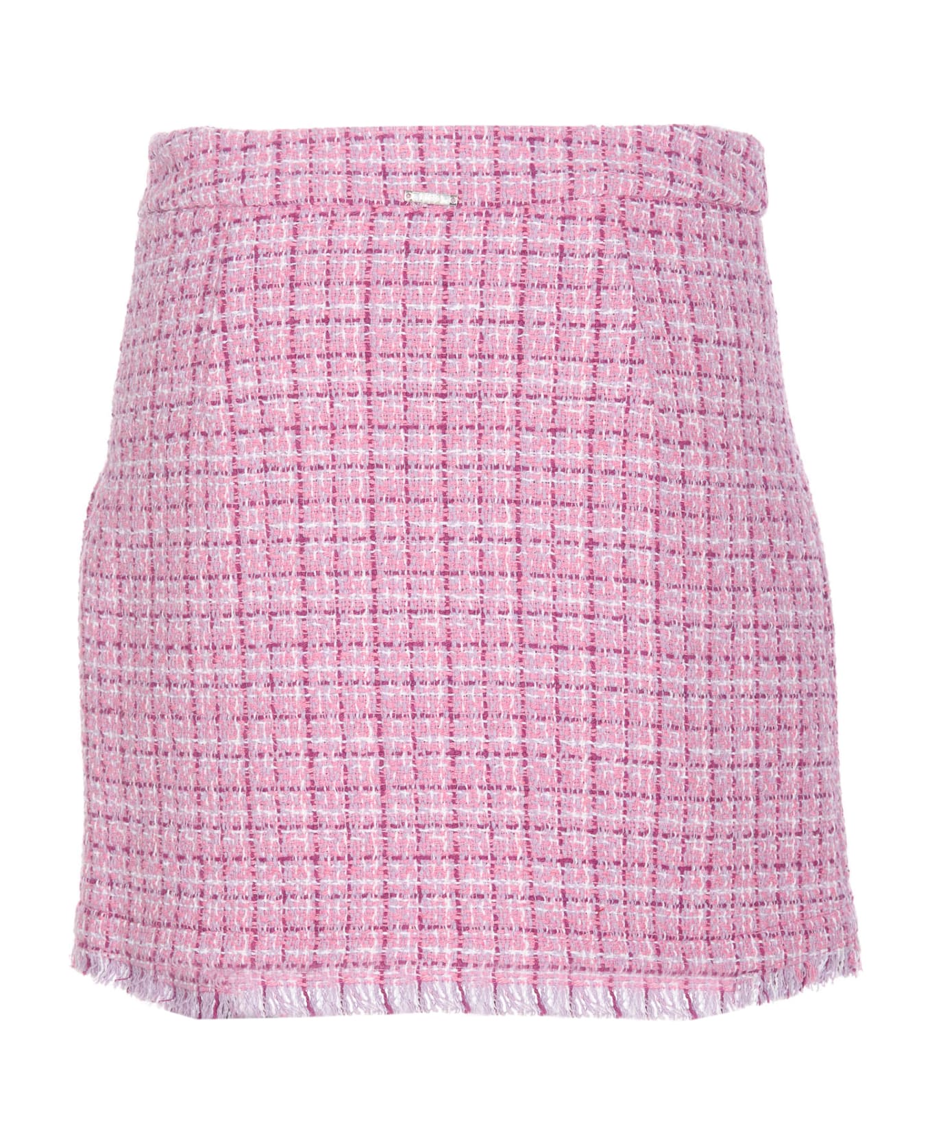 Liu-Jo Boucle' Mini Skirt - Pink