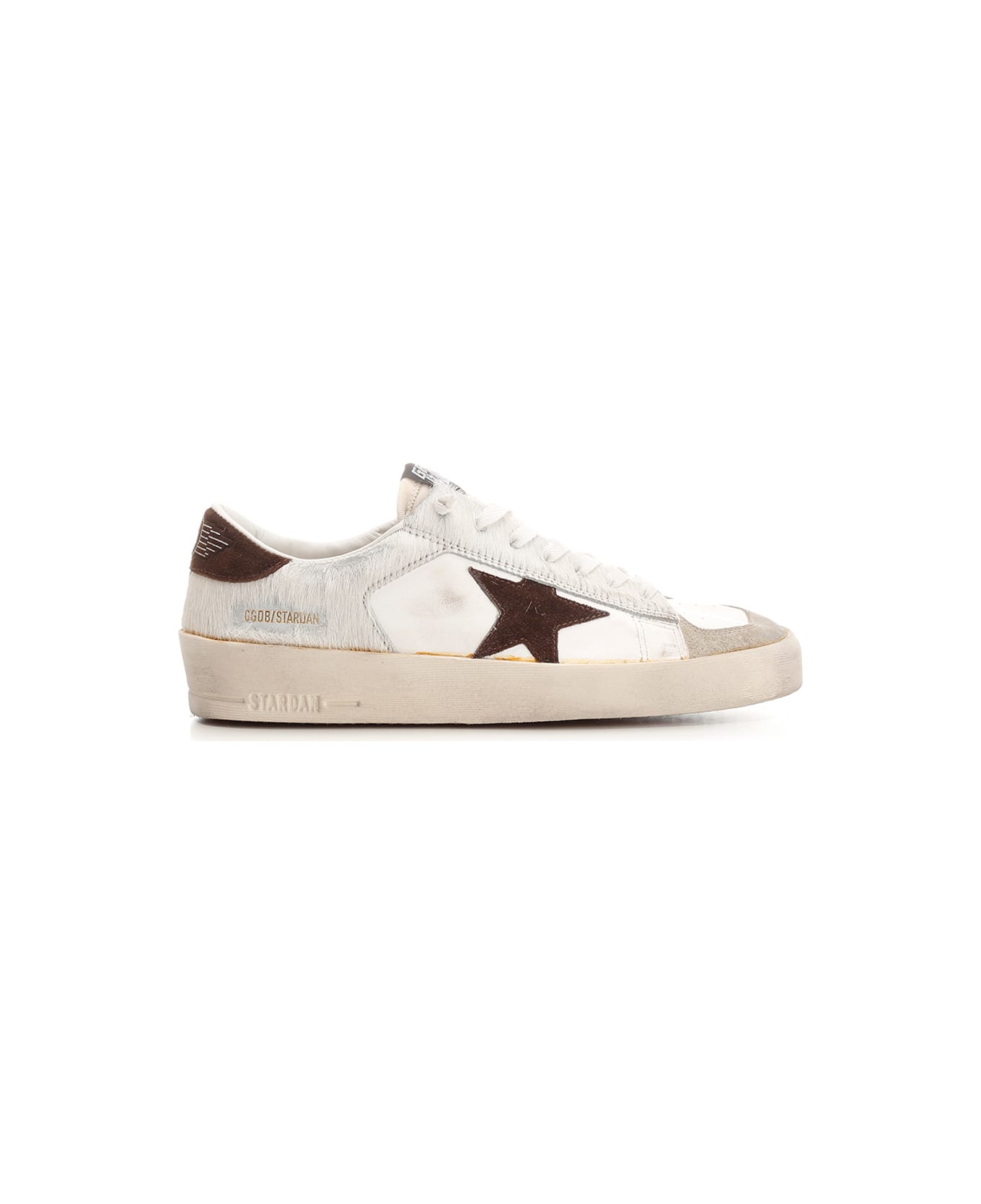 Golden Goose Stardan Sneakers - Cream/Taupe/White/Chocolate Brown