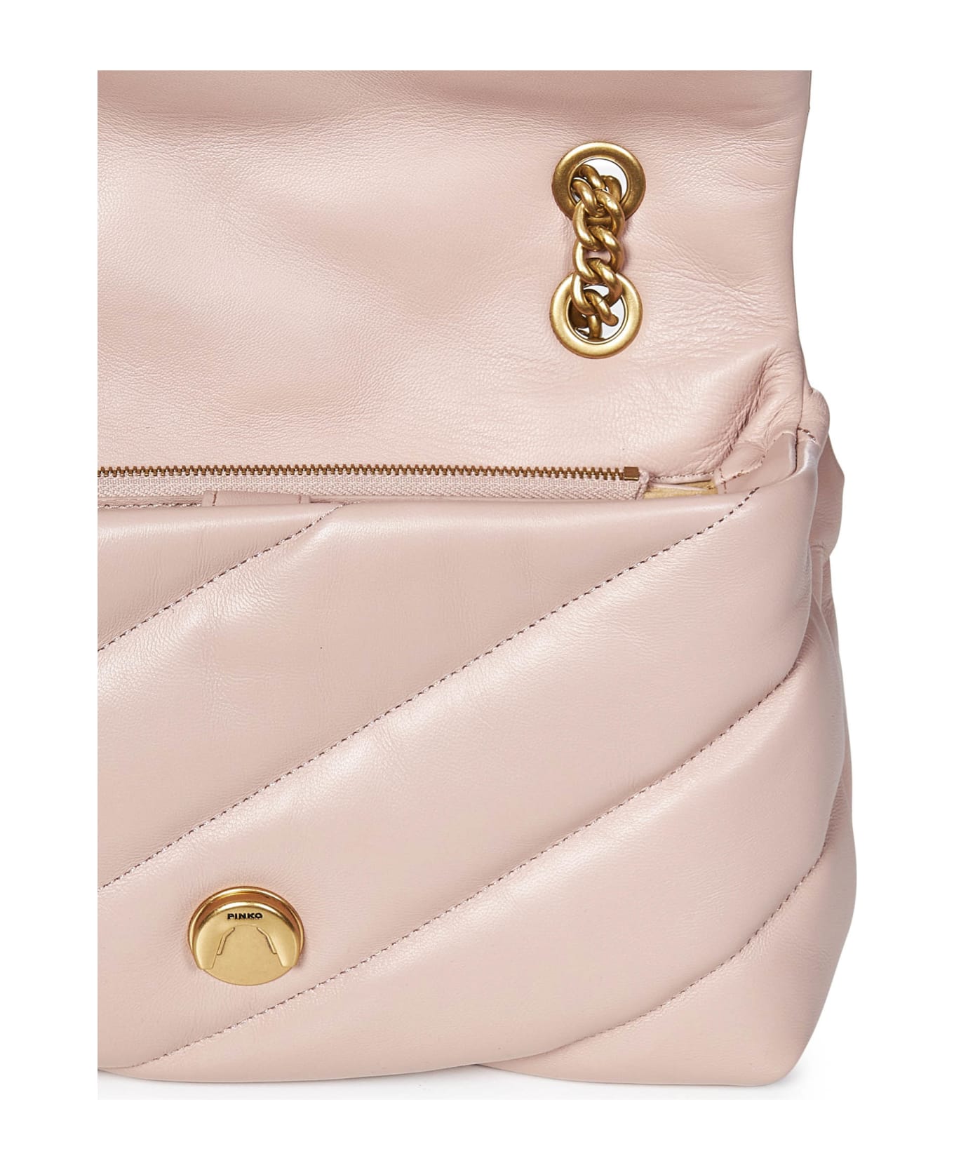 Pinko Classic Love Bag Puff Maxi Quilt Shoulder Bag - Pink
