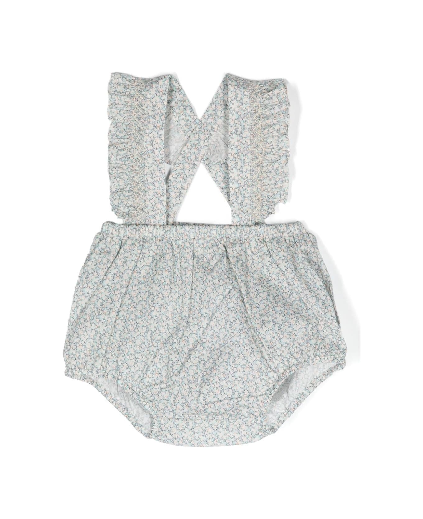 Bonpoint Sky Blue Akissi Bloomers With Straps - Blue