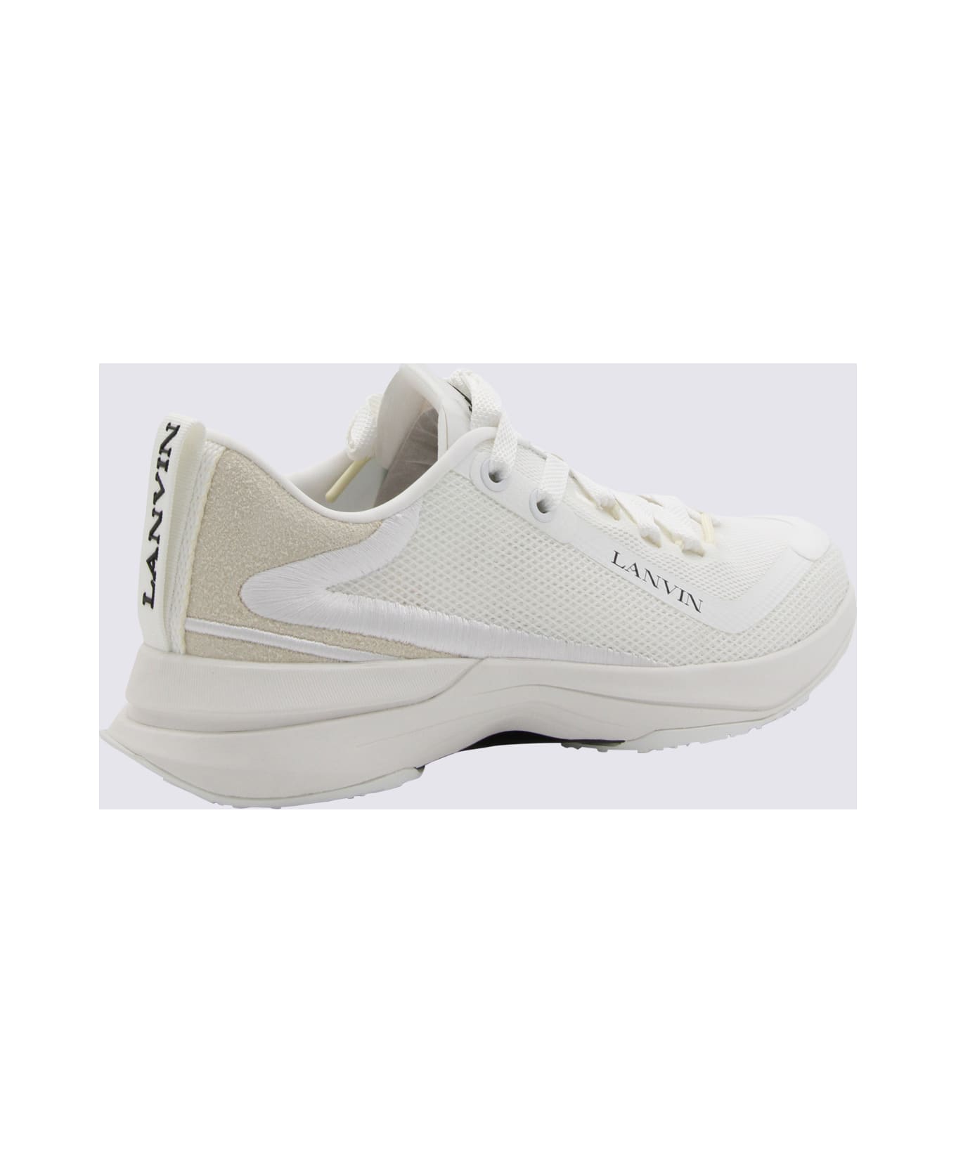 Lanvin White Leather Sneakers - White