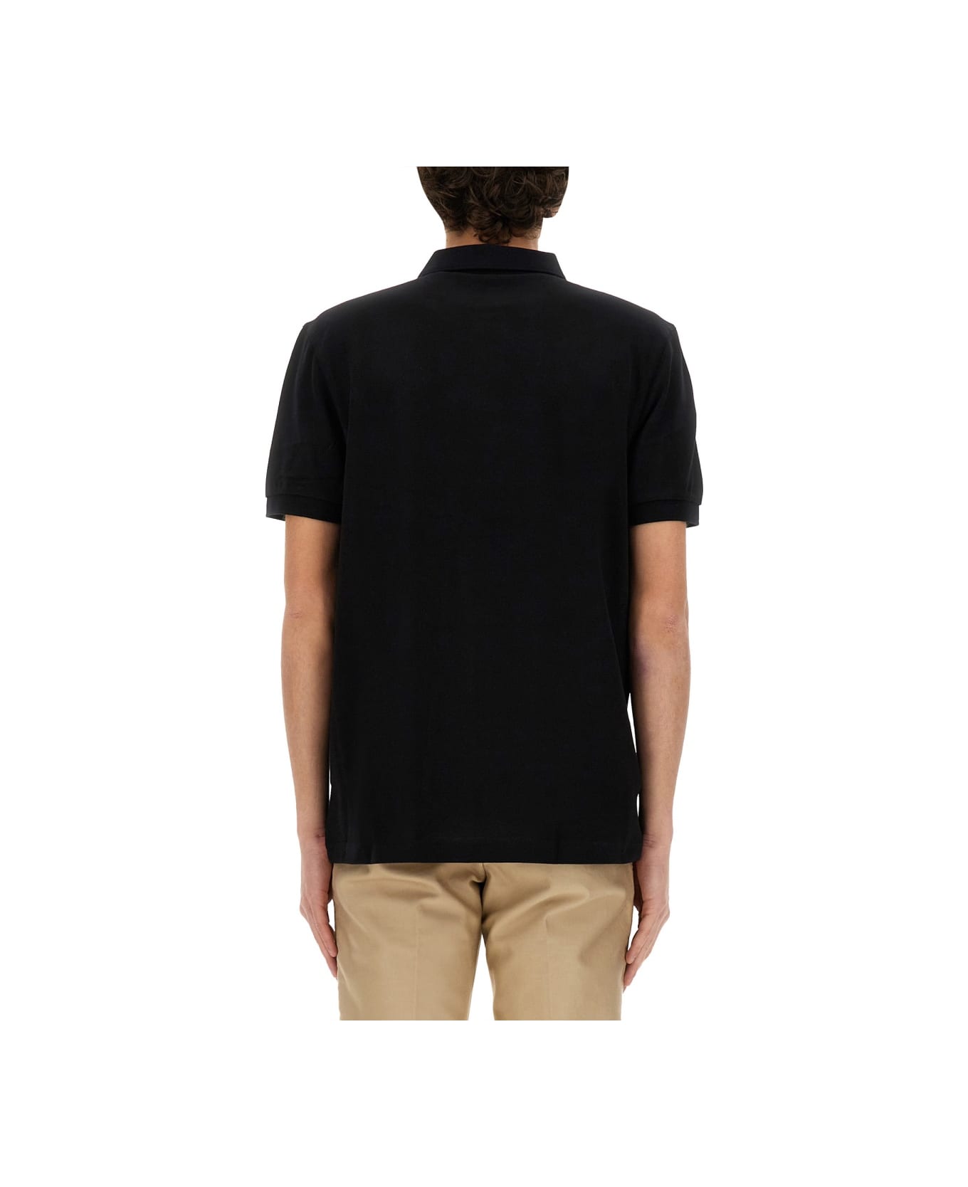 Fred Perry Polo With Logo - BLACK