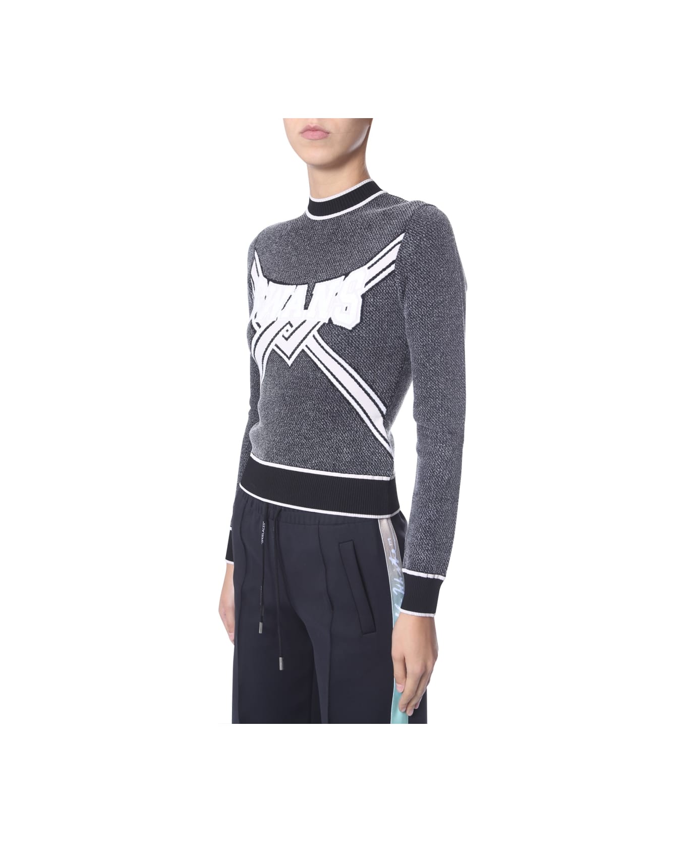 Off-White Cropped Sweater - CHARCOAL ボトムス