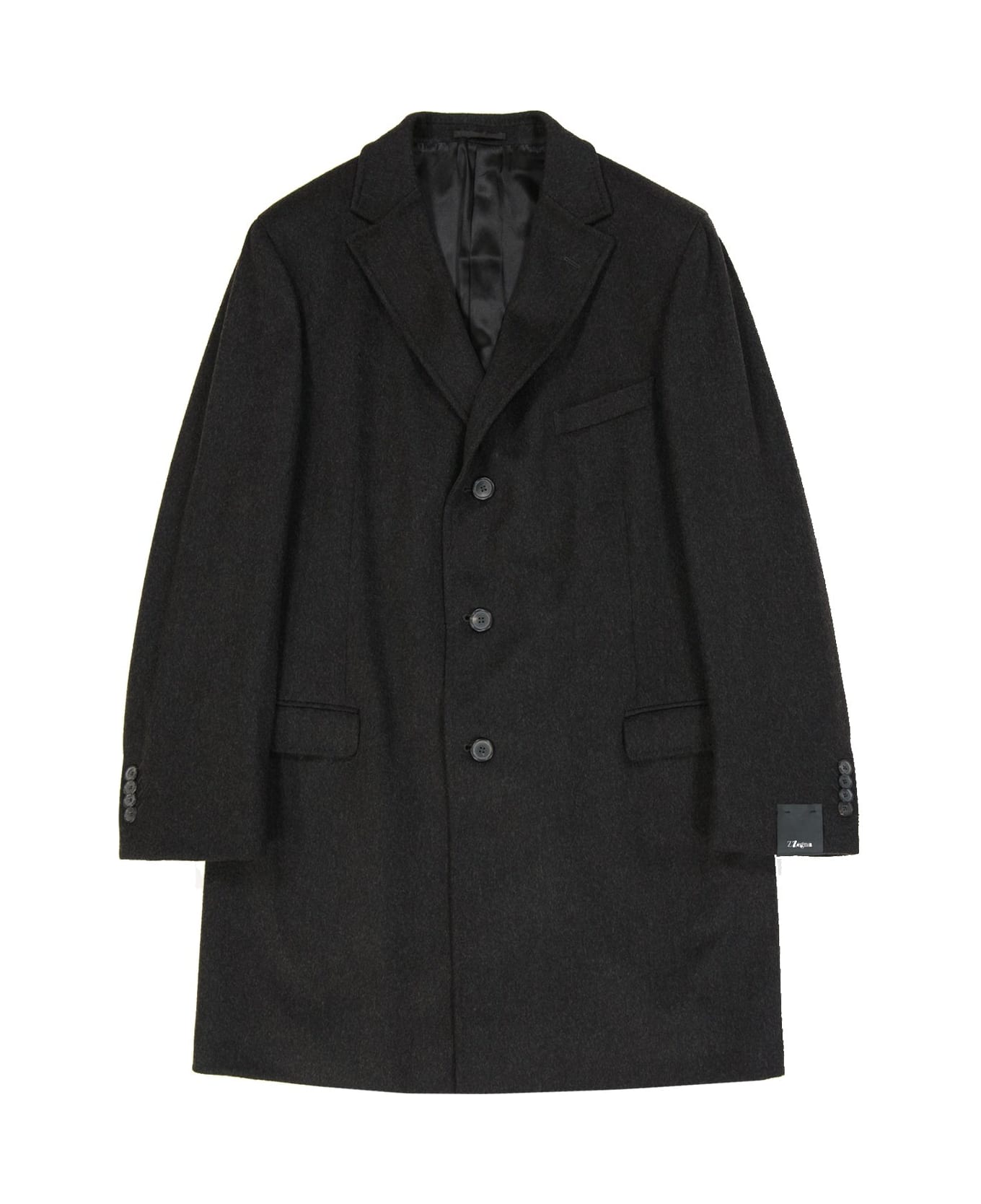 Z Zegna Wool Coat - Gray