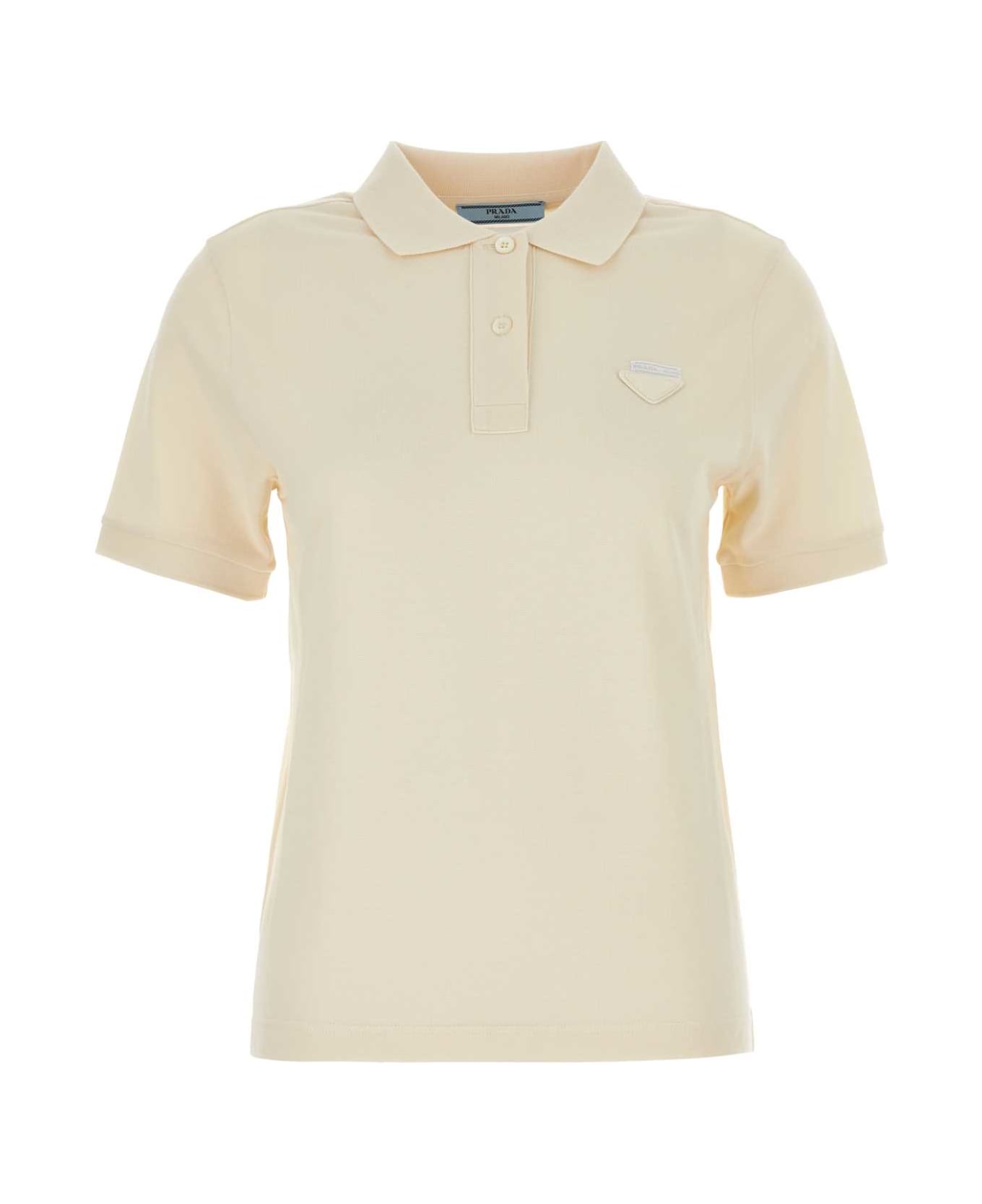 Prada Cream Piquet Polo Shirt - VANIGLIA ポロシャツ