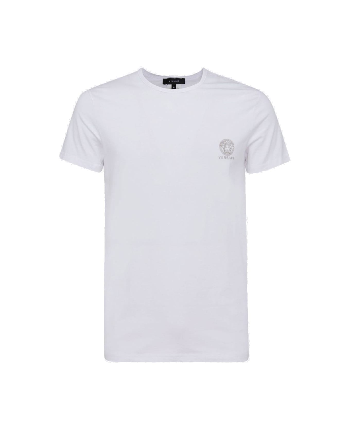 Versace Short-sleeved Crewneck T-shirt - White