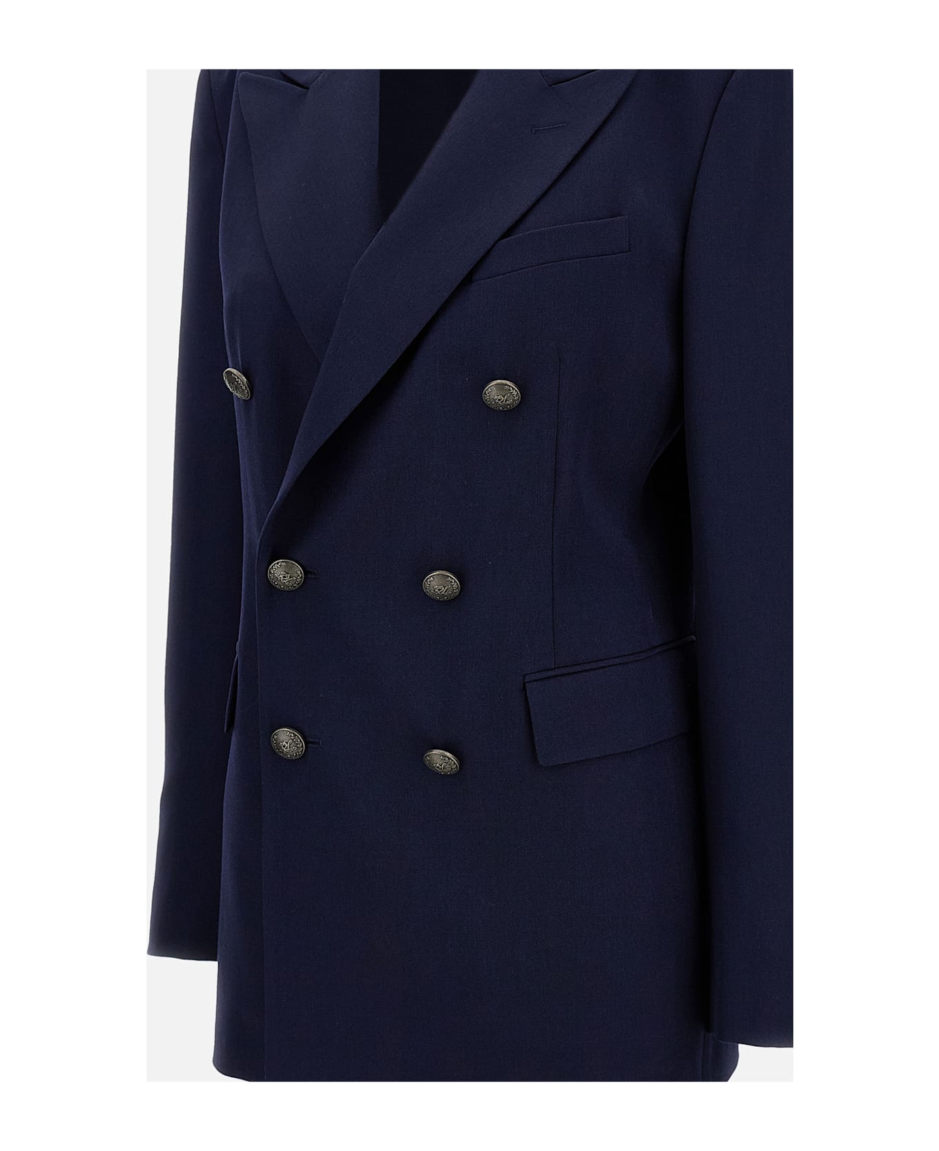 Ralph Lauren Ramona Wool Blazer - Blue