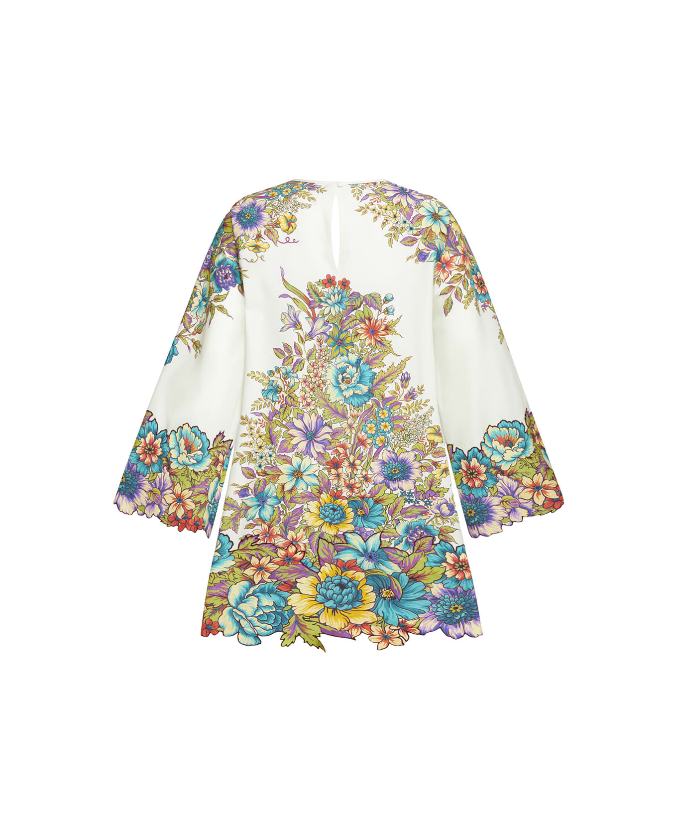 Etro Mini Dress With Bouquet Print - Multicolour ジャンプスーツ