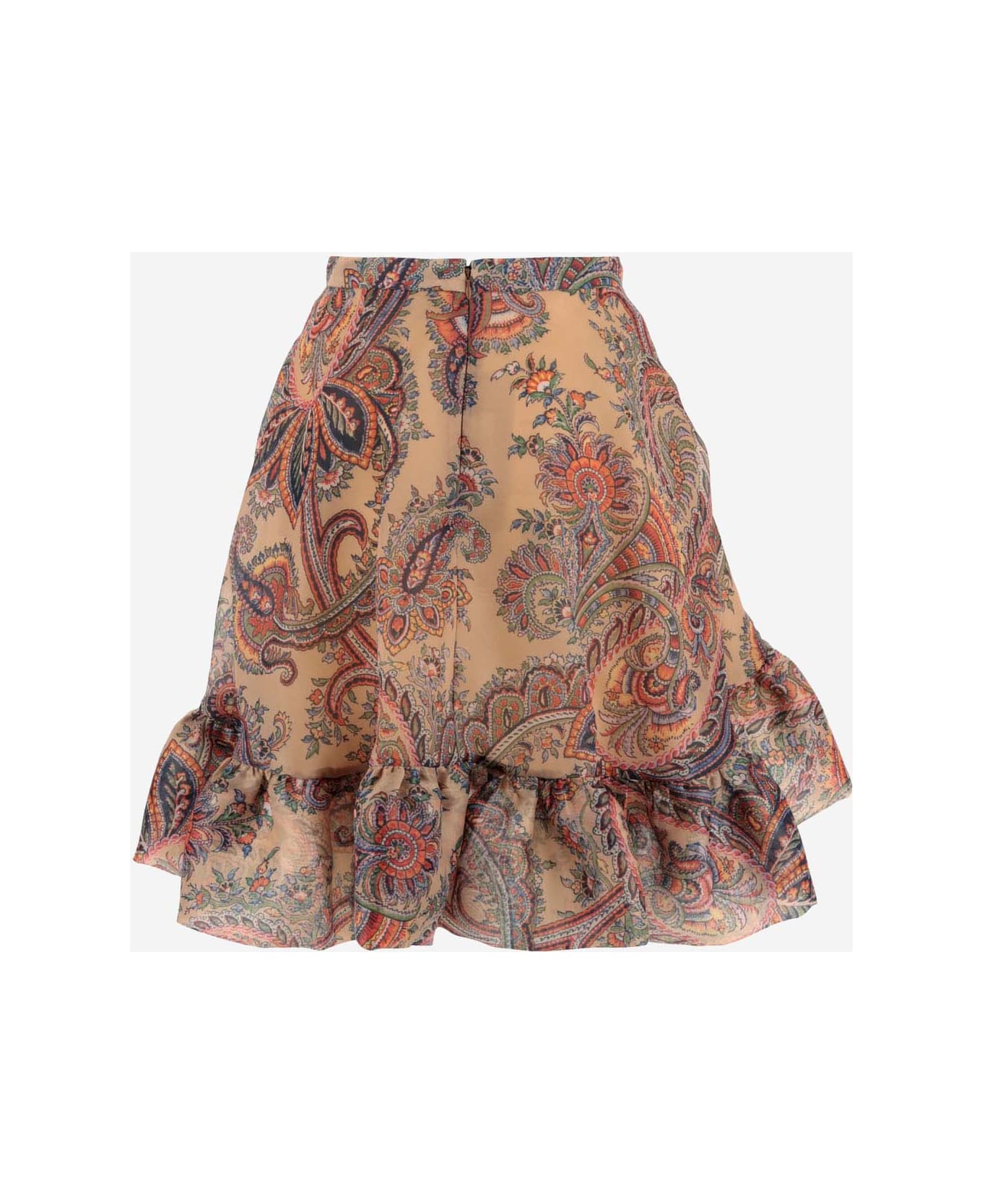 Etro Mini Paisley Skirt - Red