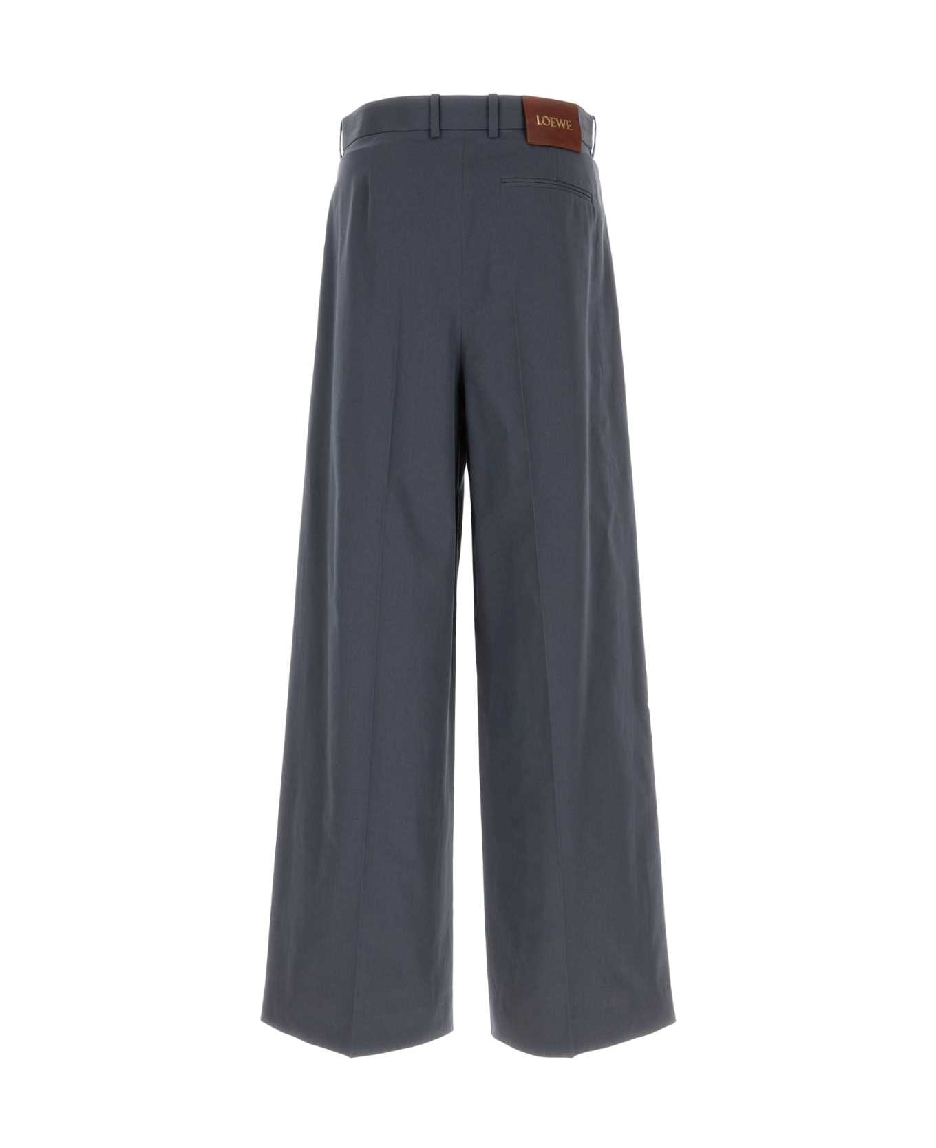 Loewe Air Force Blue Cotton Pant - GREY