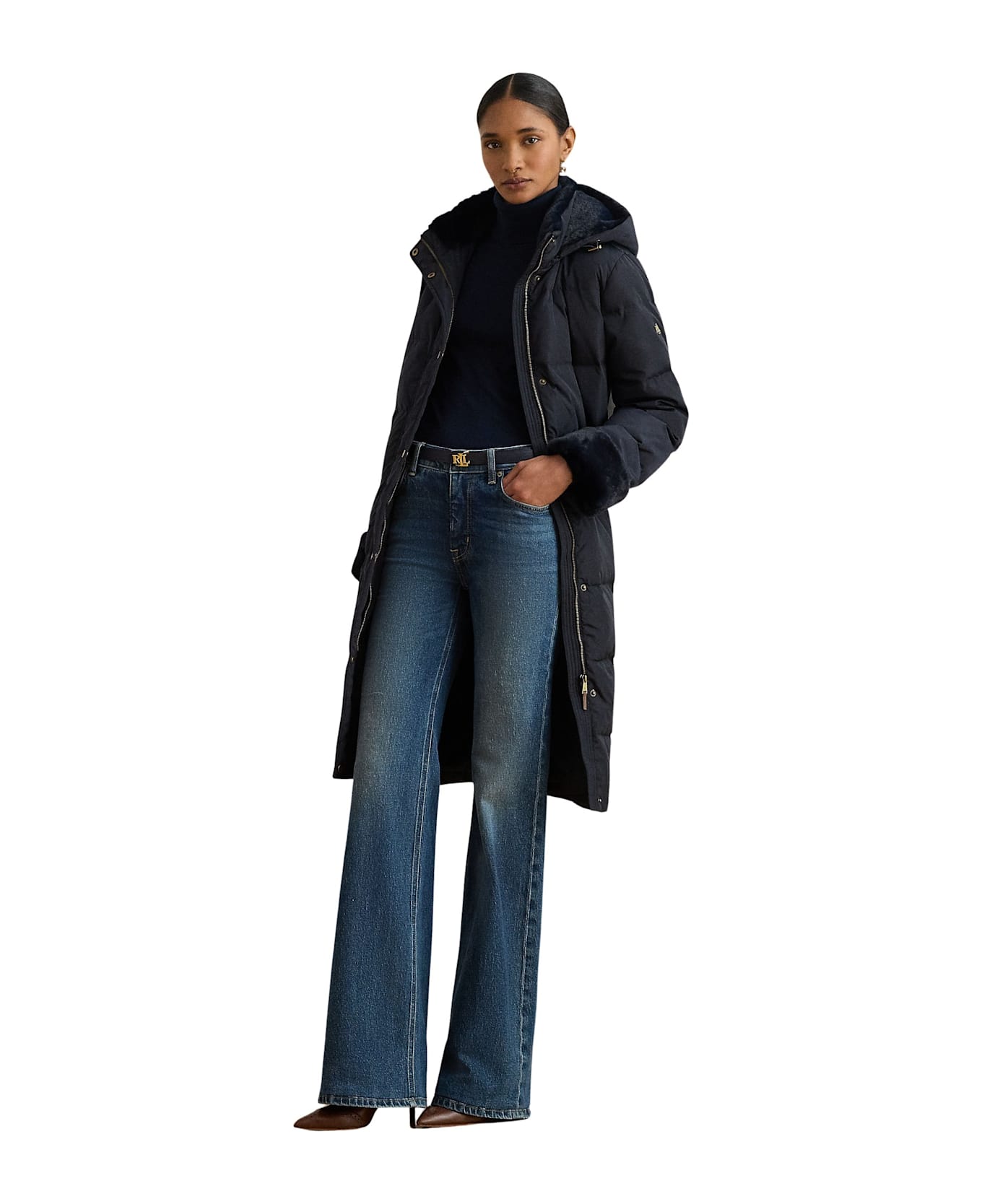 Ralph Lauren Dw Fsh Hd Cf Insulated Coat - Dk Navy