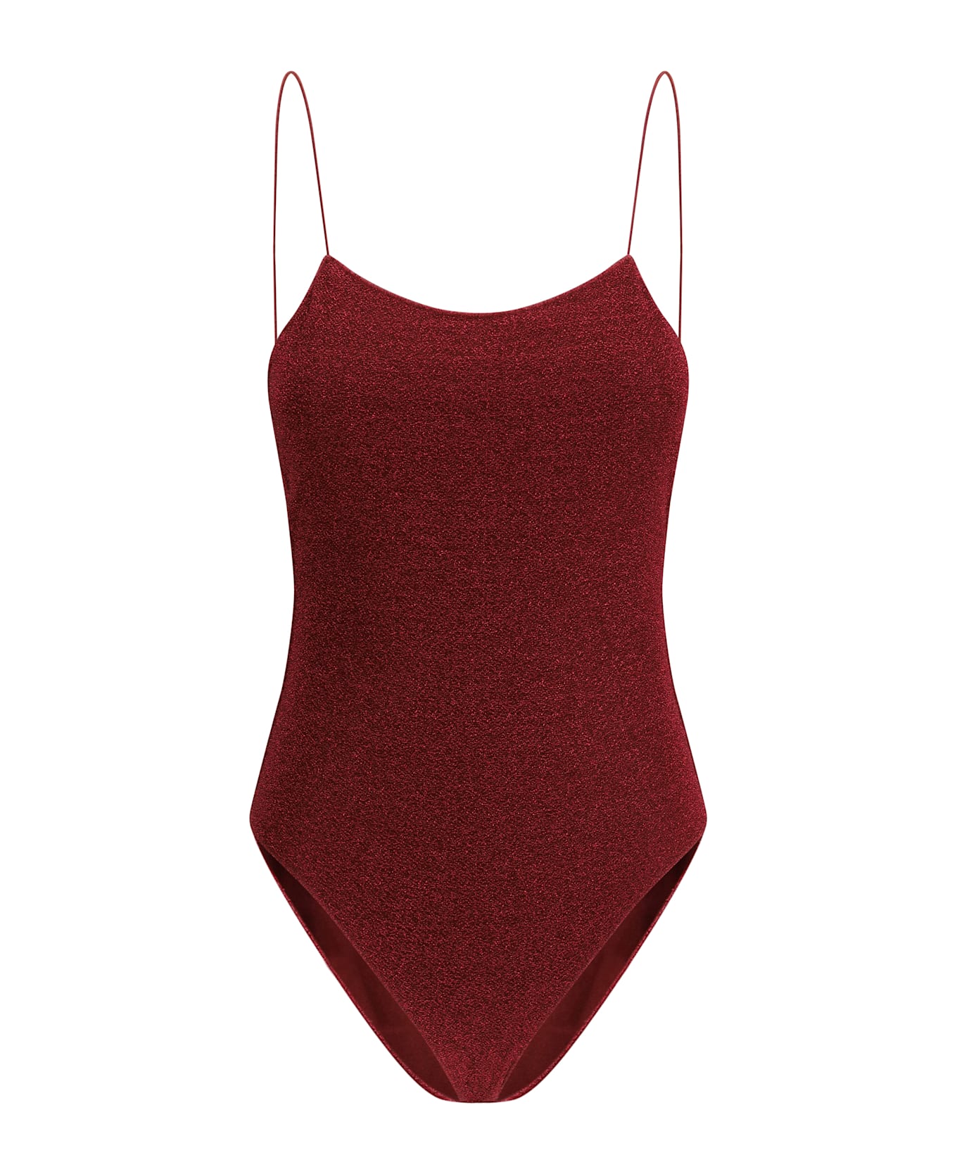 Oseree Lumiere Maillot Swimsuit - Burgundy