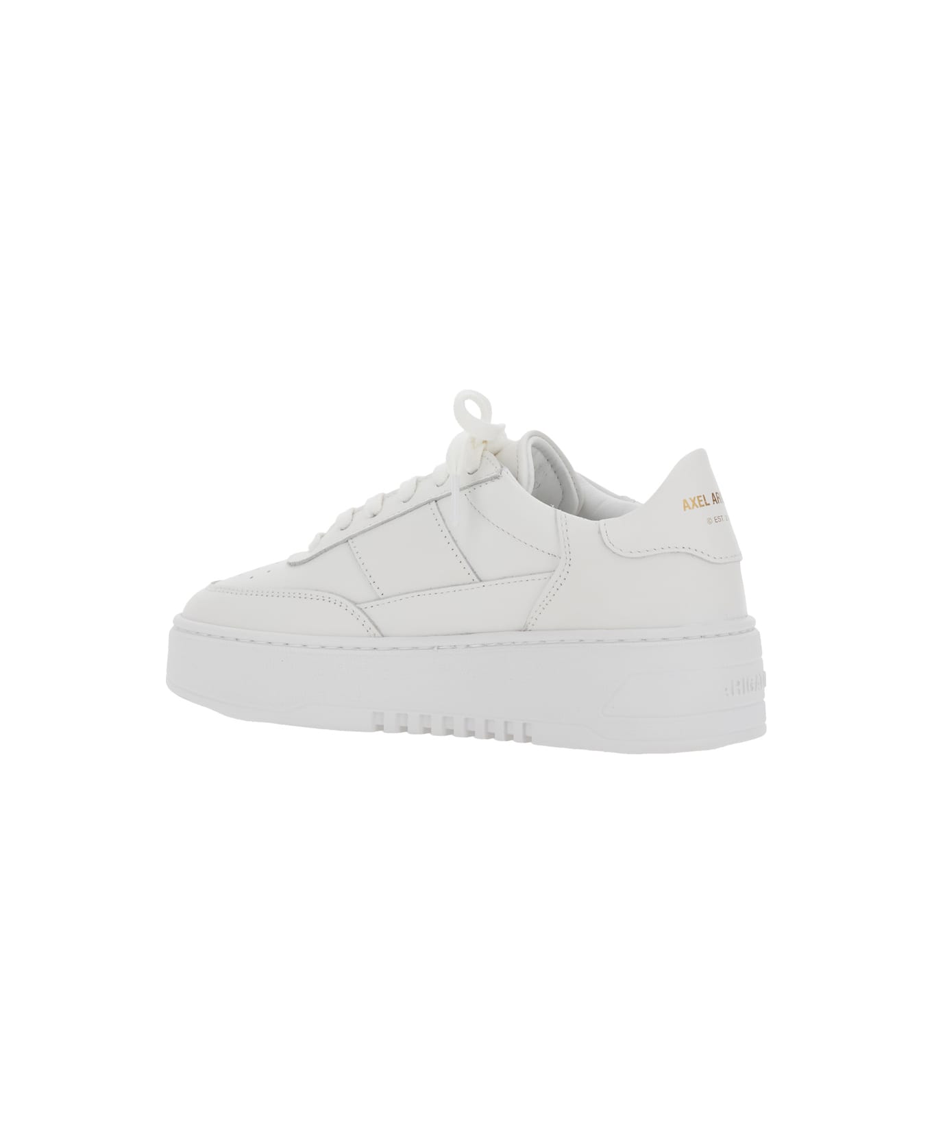 Axel Arigato 'orbit Vintage' White Sneakers With Side And Rear Logo Lettering In Leather Woman - WHITE