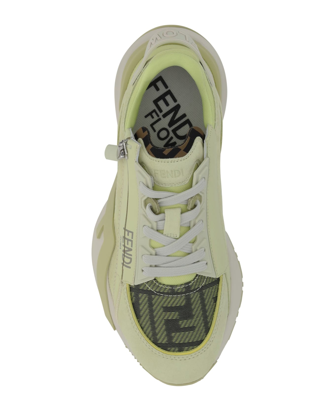 Fendi Flow Runner Sneakers - Burr+nero Golden+lim