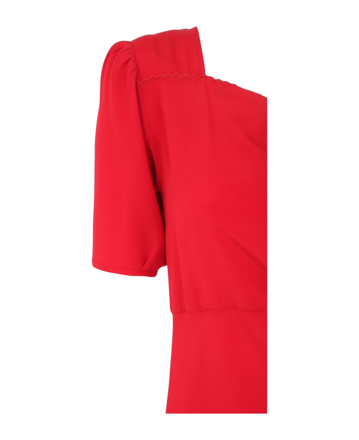 N.21 Short Sleeve Midi Dress - Red ワンピース＆ドレス