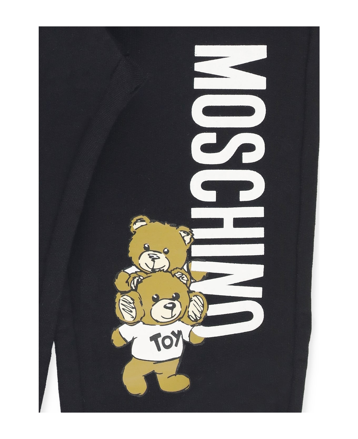 Moschino Pants With Print - Black