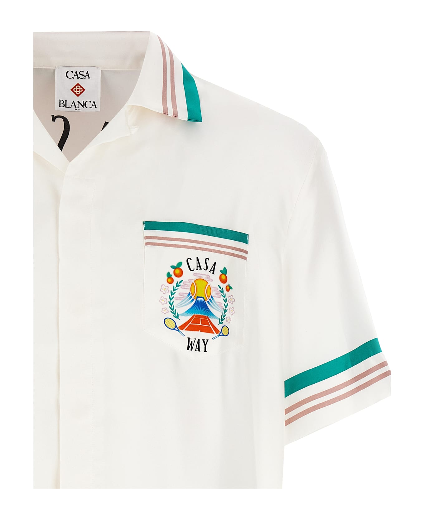 Casablanca 
cuban Collar
 Shirt - Multicolor