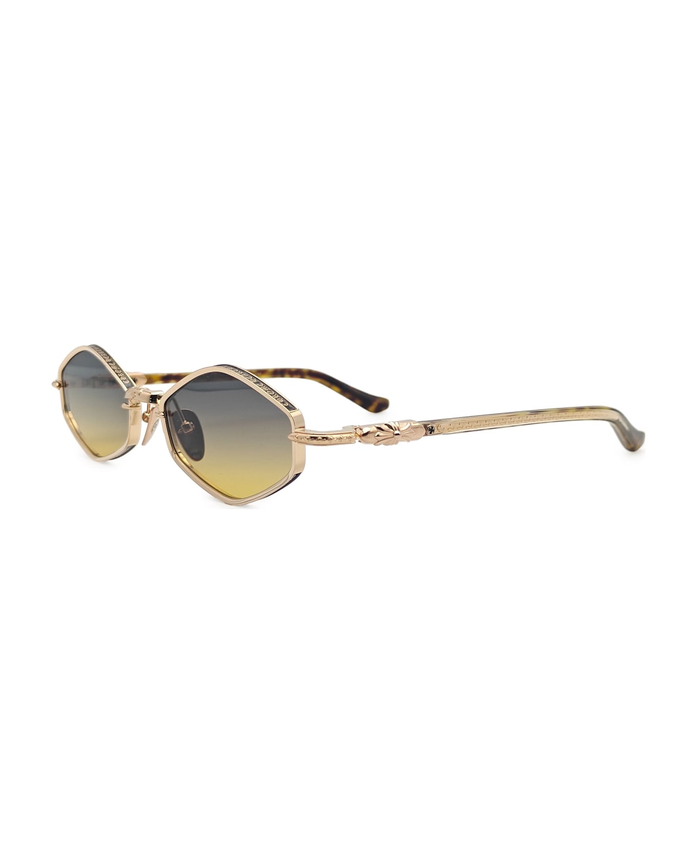 Chrome Hearts Nip Slip - Gold Plated / Dark Tortoise Sunglasses - gold/tortoise