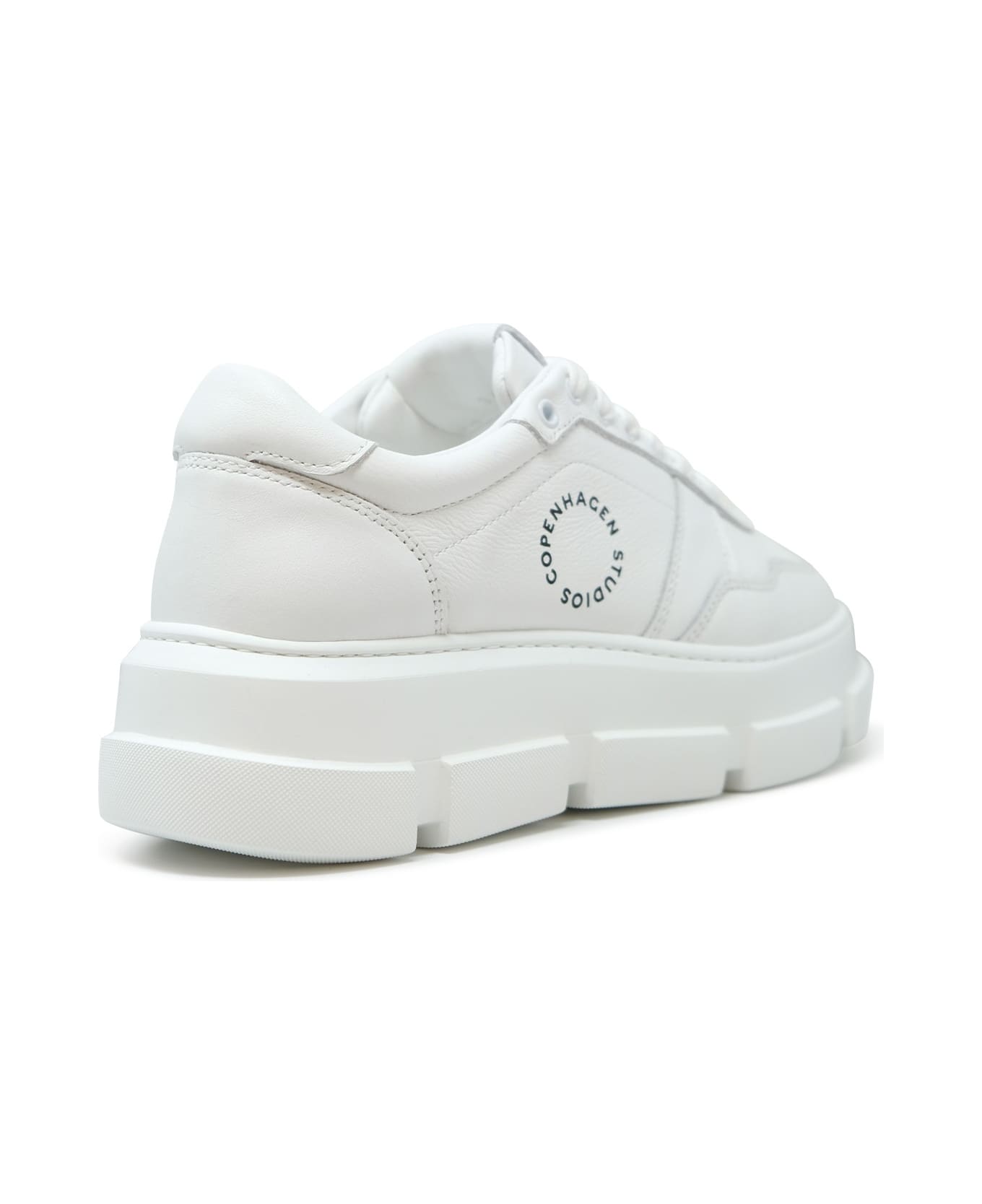 Copenhagen Leather Sneakers - WHITE