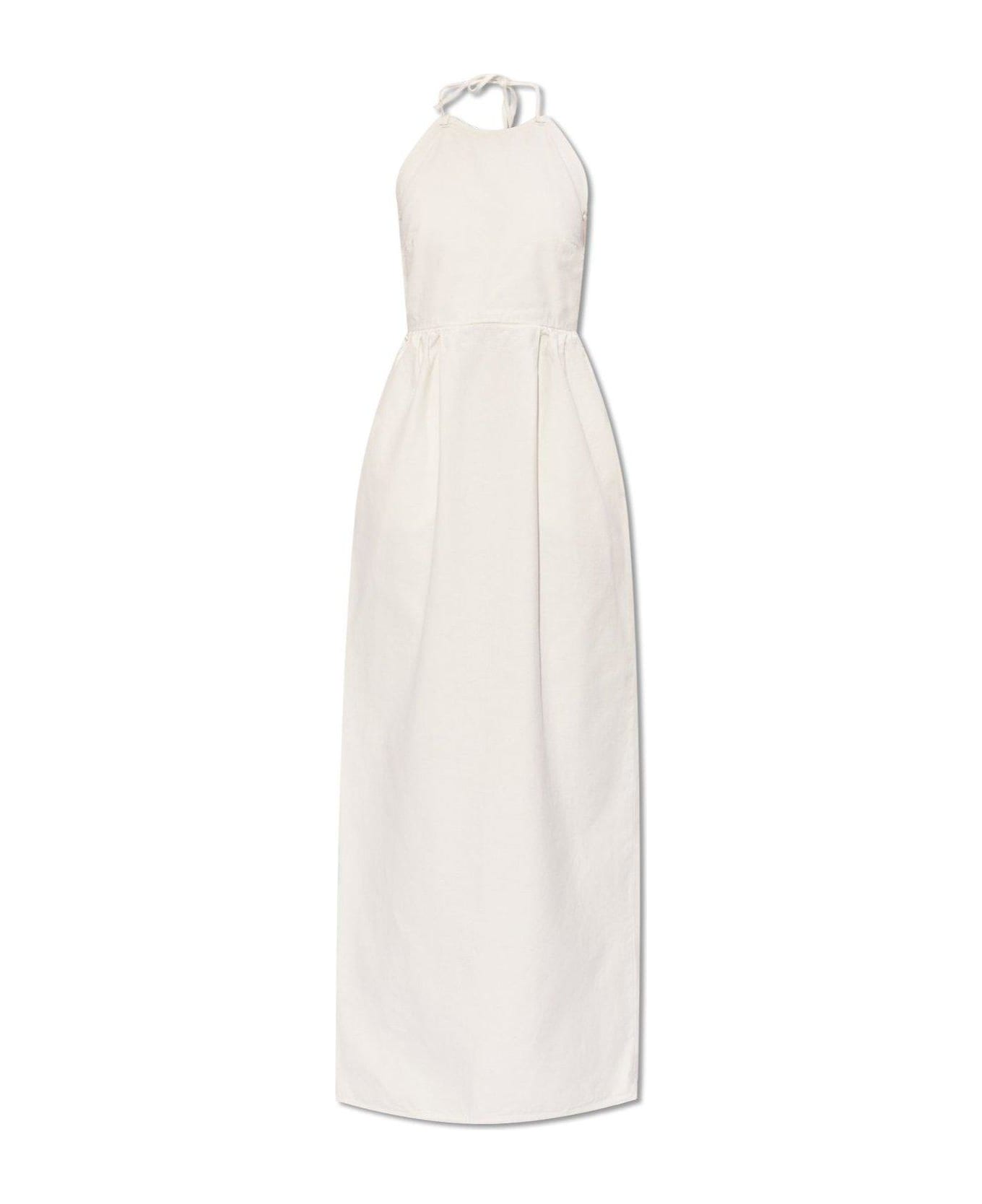 Max Mara Europa Open Back Sleeveless Dress - White ワンピース＆ドレス
