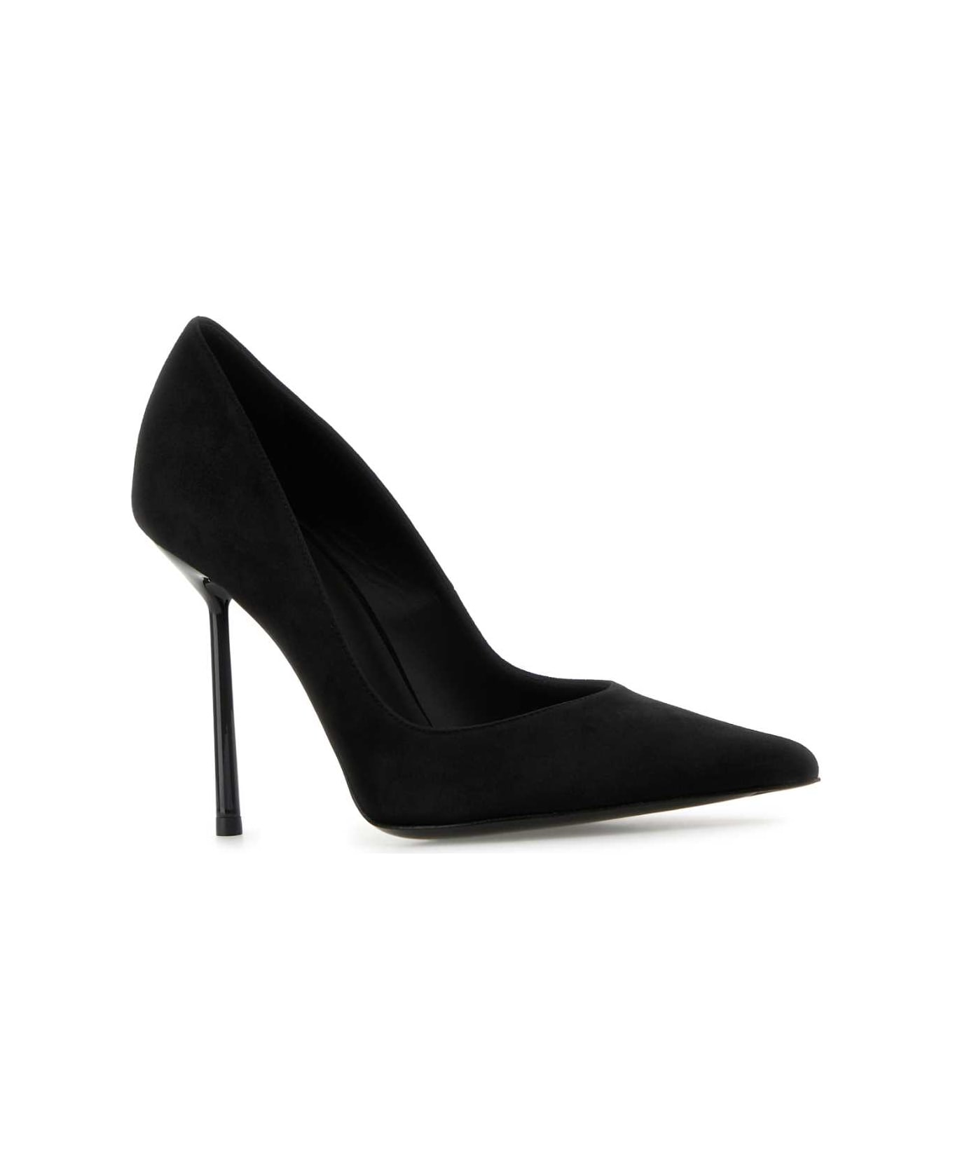 Le Silla Black Suede Bella Pumps - NERO