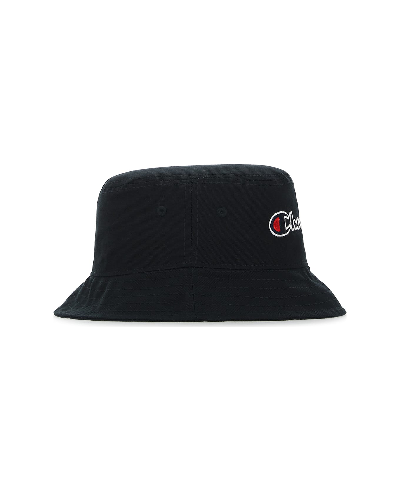 Champion Black Cotton Bucket Hat - KK001