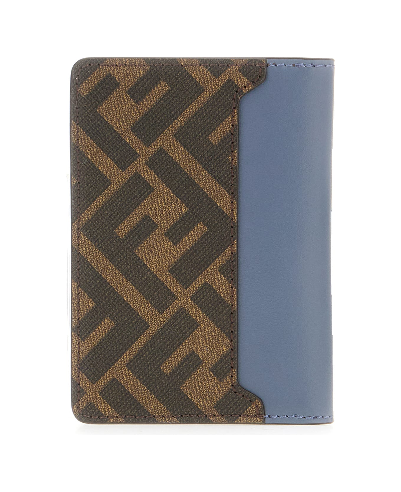 Fendi Denim Blue Leather Wallet - MIRTO MARRONE