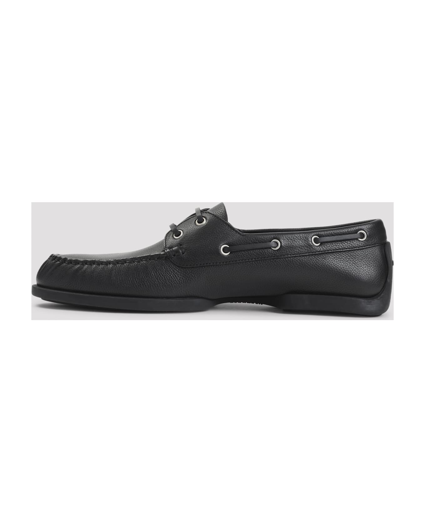 Jil Sander Calf Leather Loafers - Black