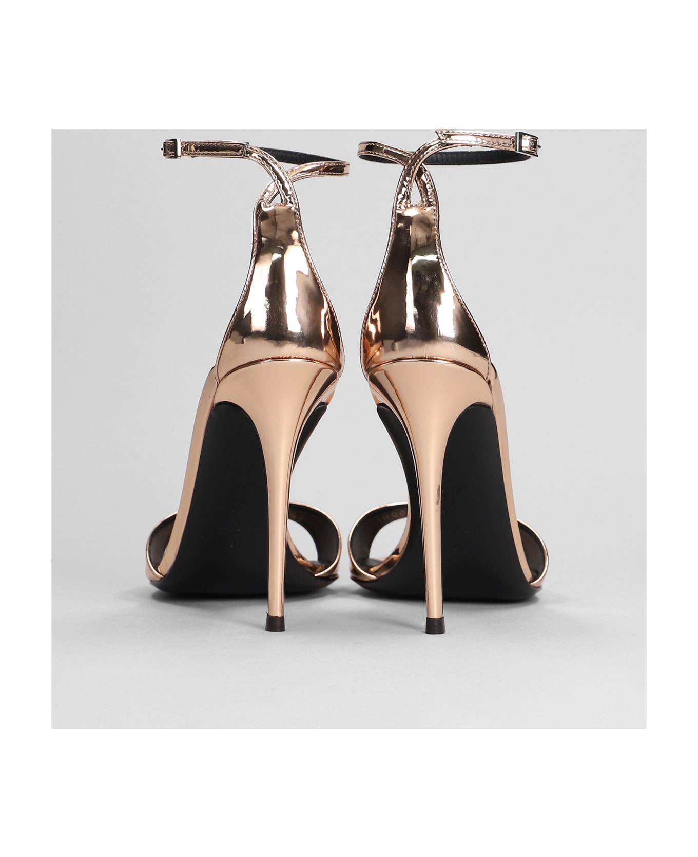 Giuseppe Zanotti Intriigo Strap Sandals In Copper Leather - copper