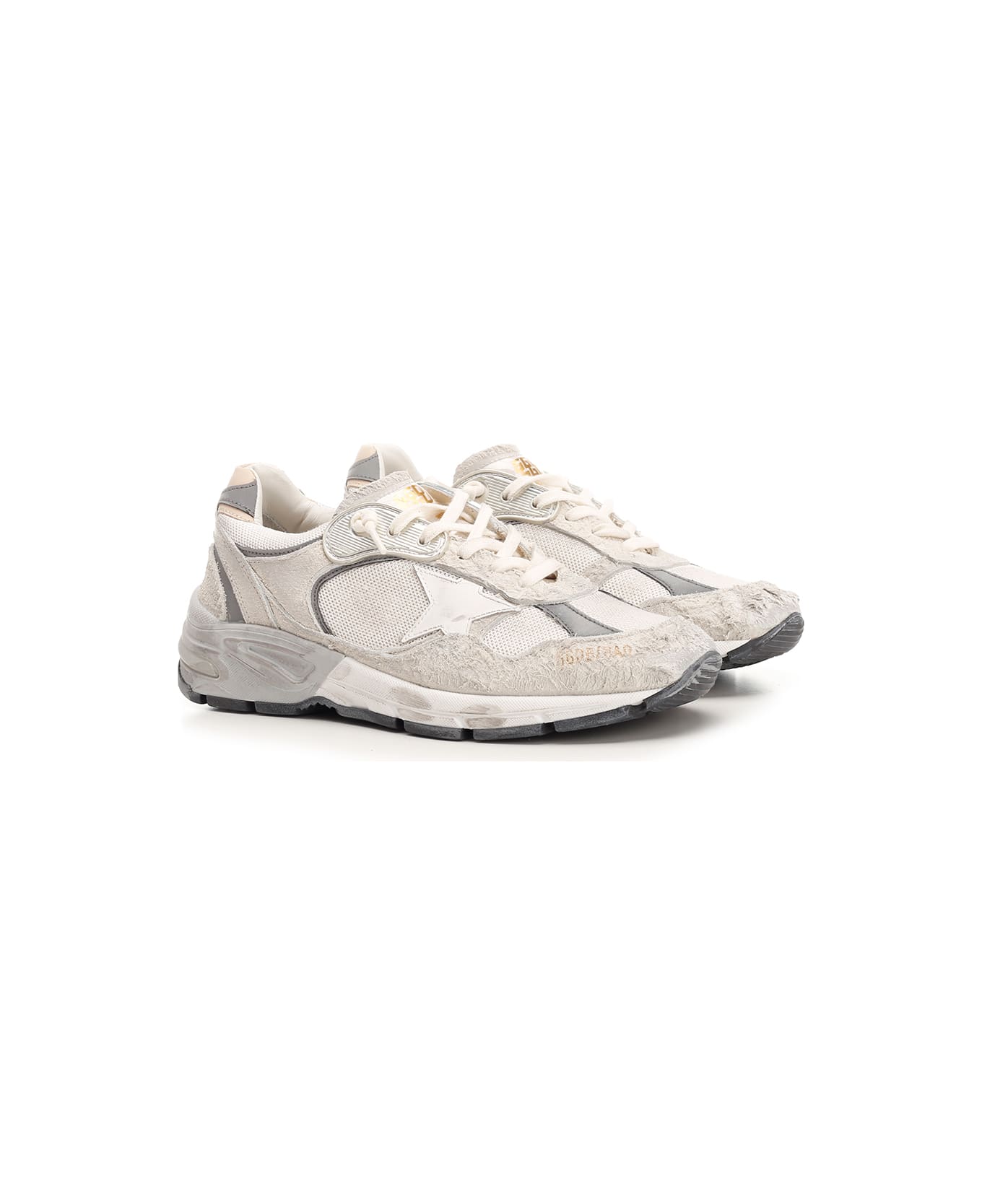 Golden Goose Running Dad Sneakers - White/Silver