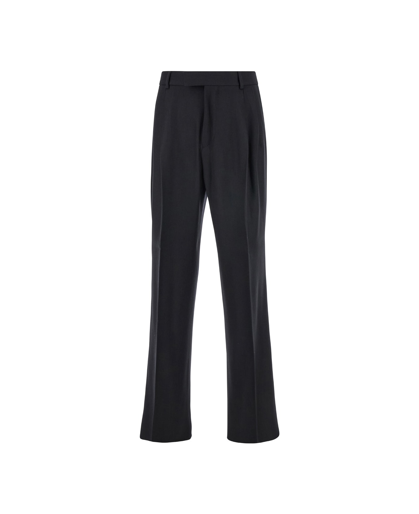 AMIRI Black Pants With Pences In Wool Blend Man - Black