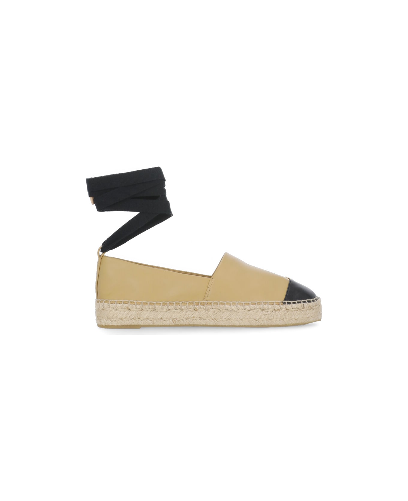 Tory Burch Espadrillas With Logo - Beige