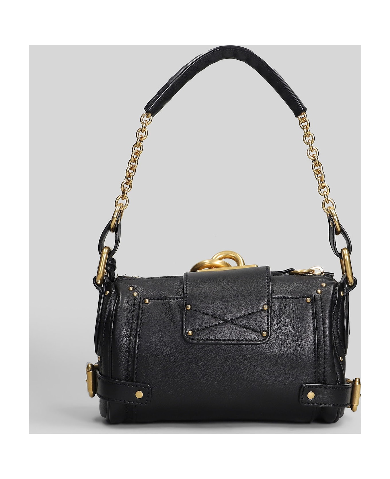 Chloé Paddington Shoulder Bag In Black Leather - black