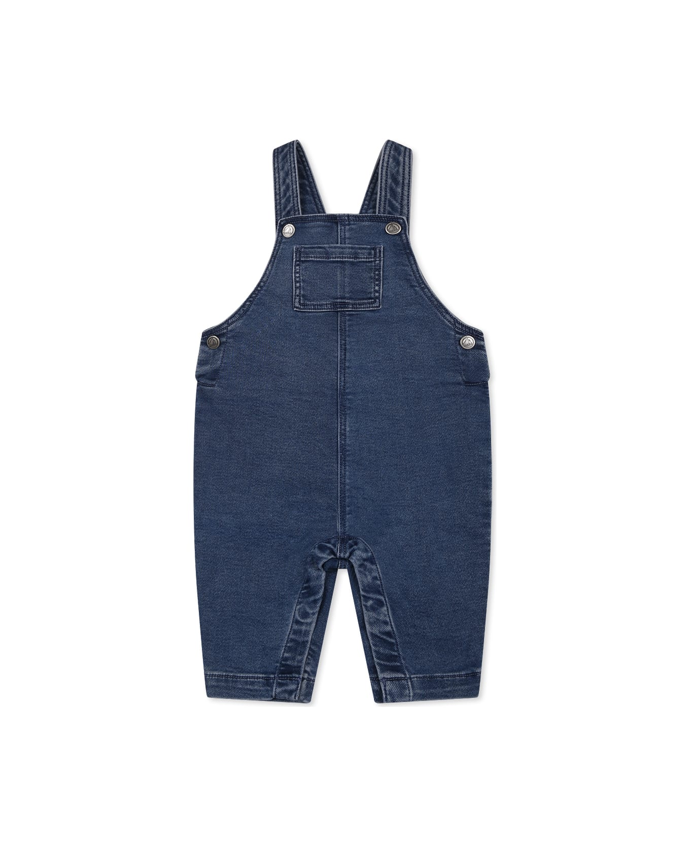 Petit Bateau Denim Dungarees For Babykids - Denim