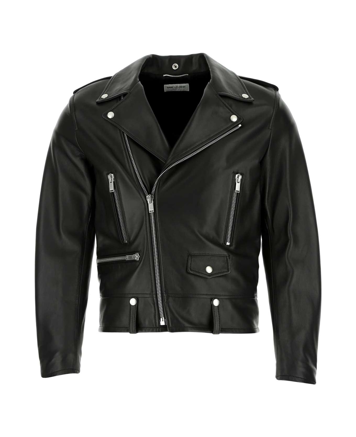 Saint Laurent Black Leather Jacket - 1000 レザージャケット