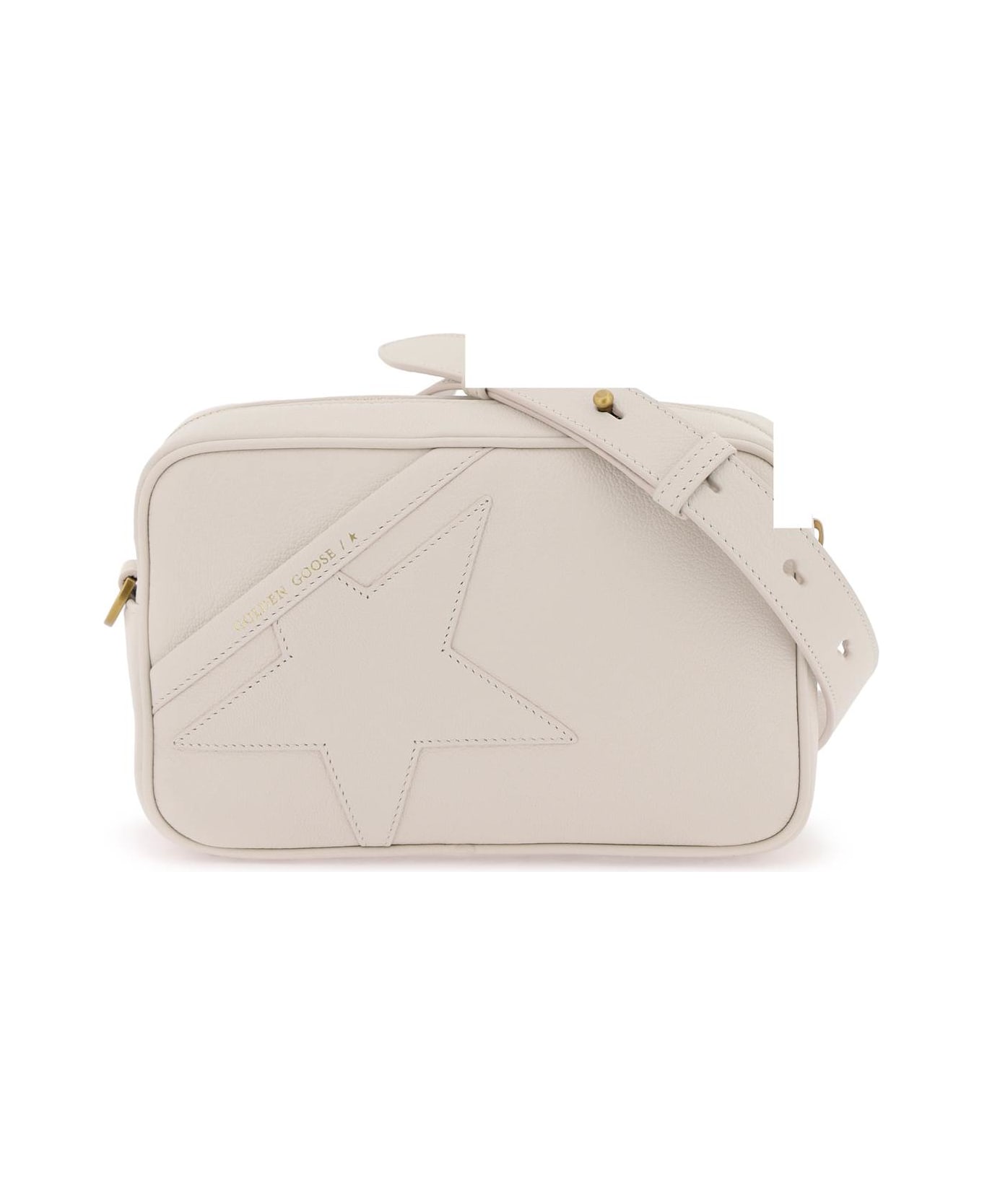 Golden Goose Leather Crossbody Star Bag - BUTTER (White)