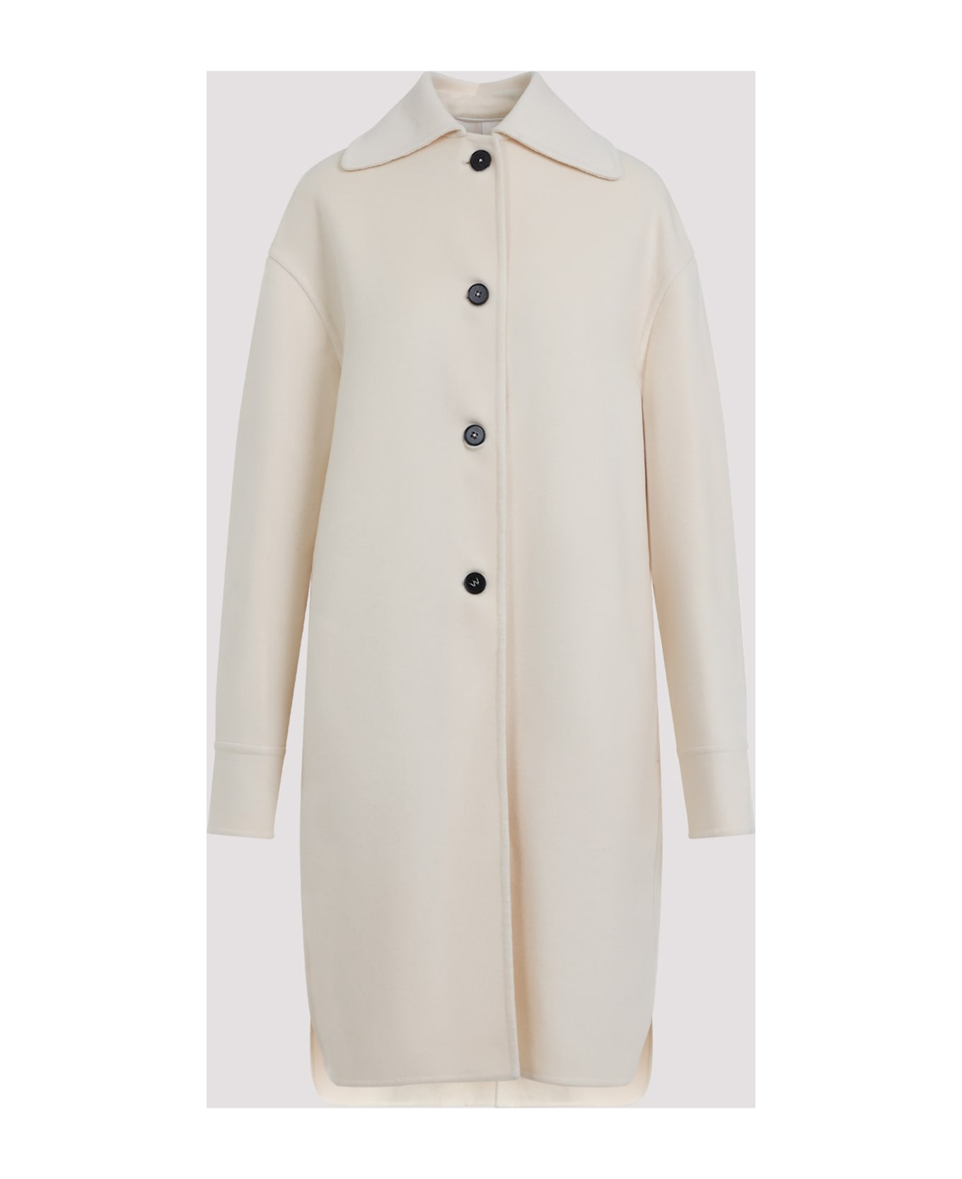 Jil Sander W 04 Double Breast Coat - Pearl